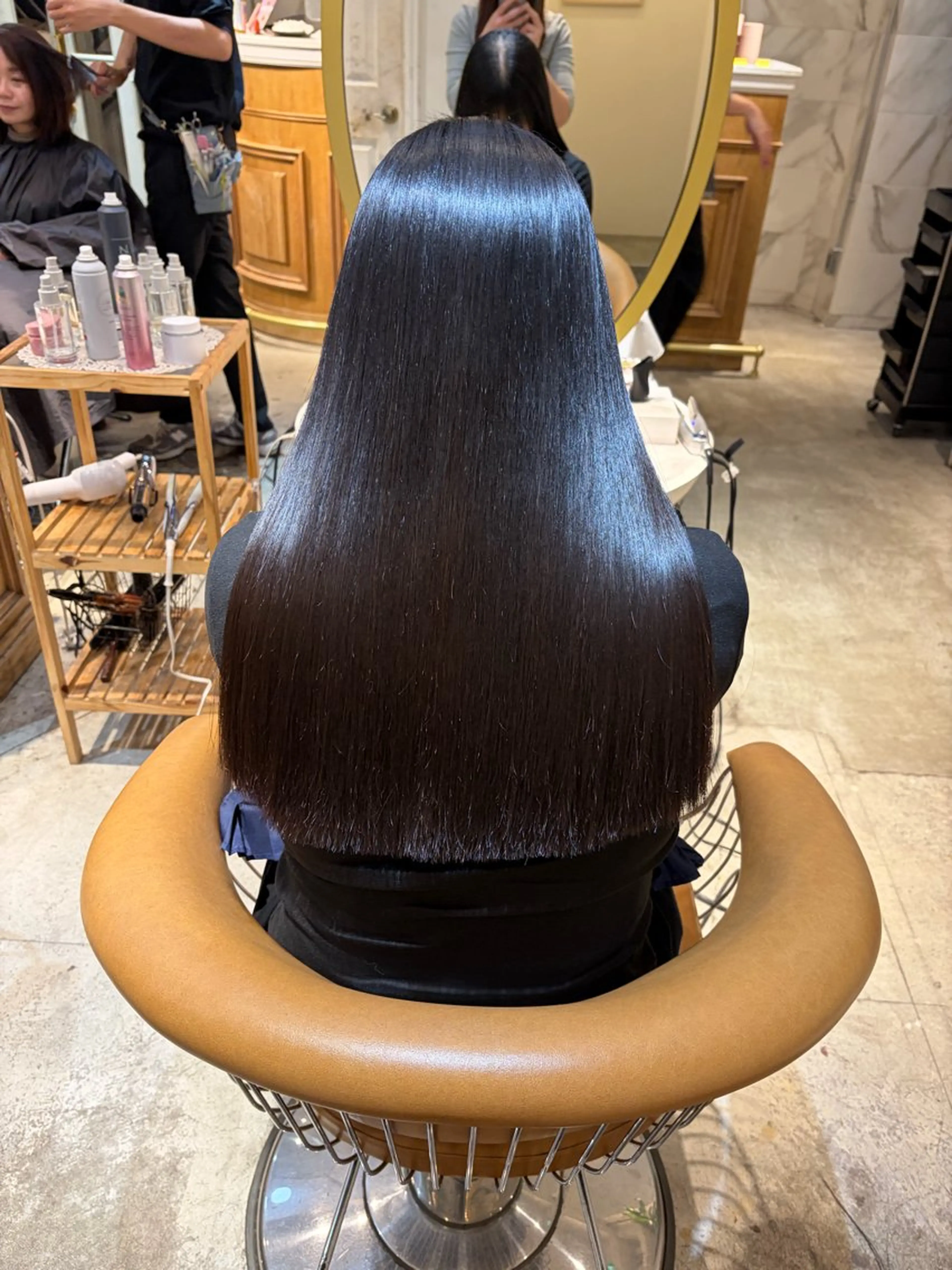 ロング 髪質改善 レイヤーカット 縮毛矯正 カット ヘアカラー トリートメント ヘアセット 髪質改善/ボブ /韓国/erikoのヘアスタイル