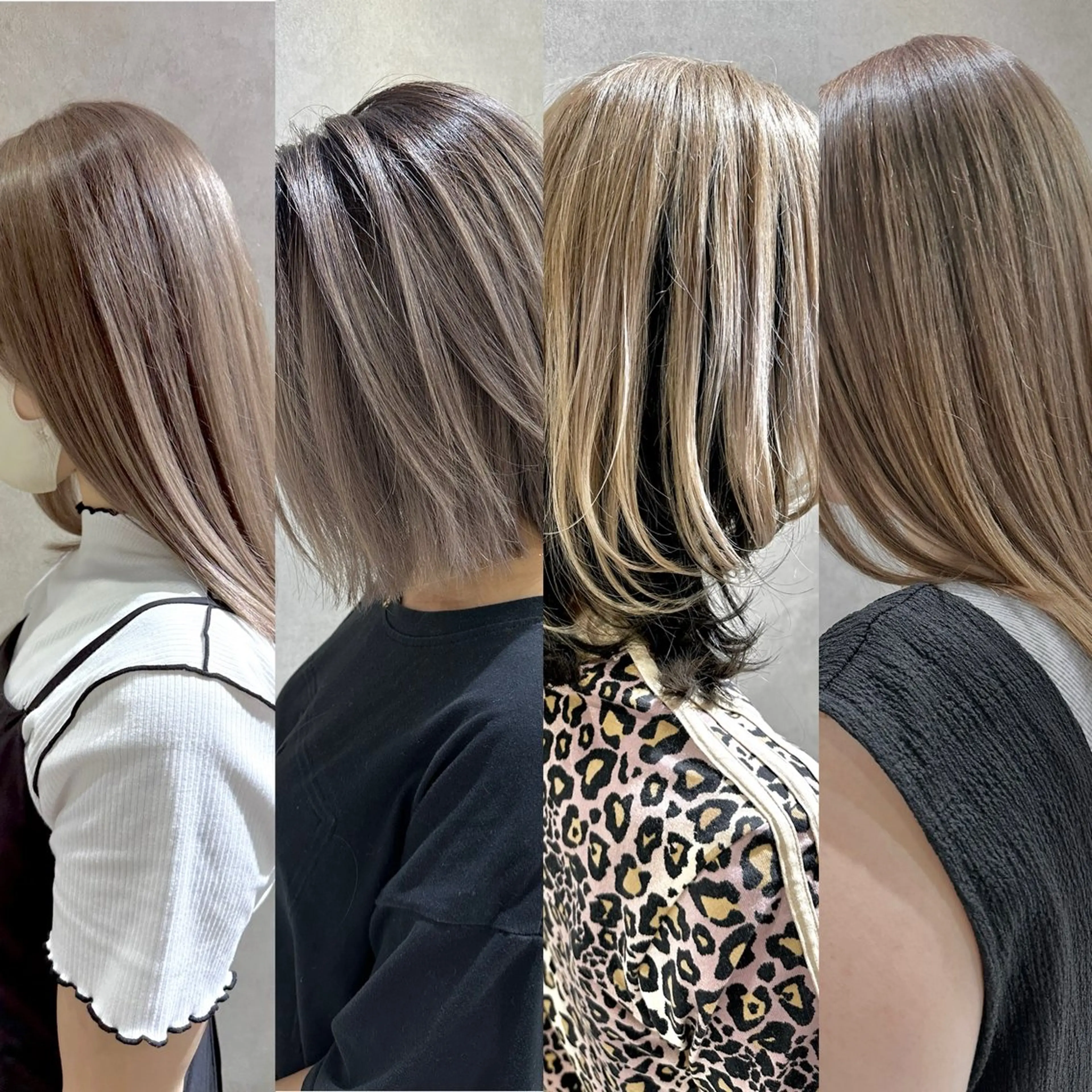 ロング カラー ヘアカラー トリートメント 韓国系/ウルフ/ ブリーチ/常角友野のヘアスタイル