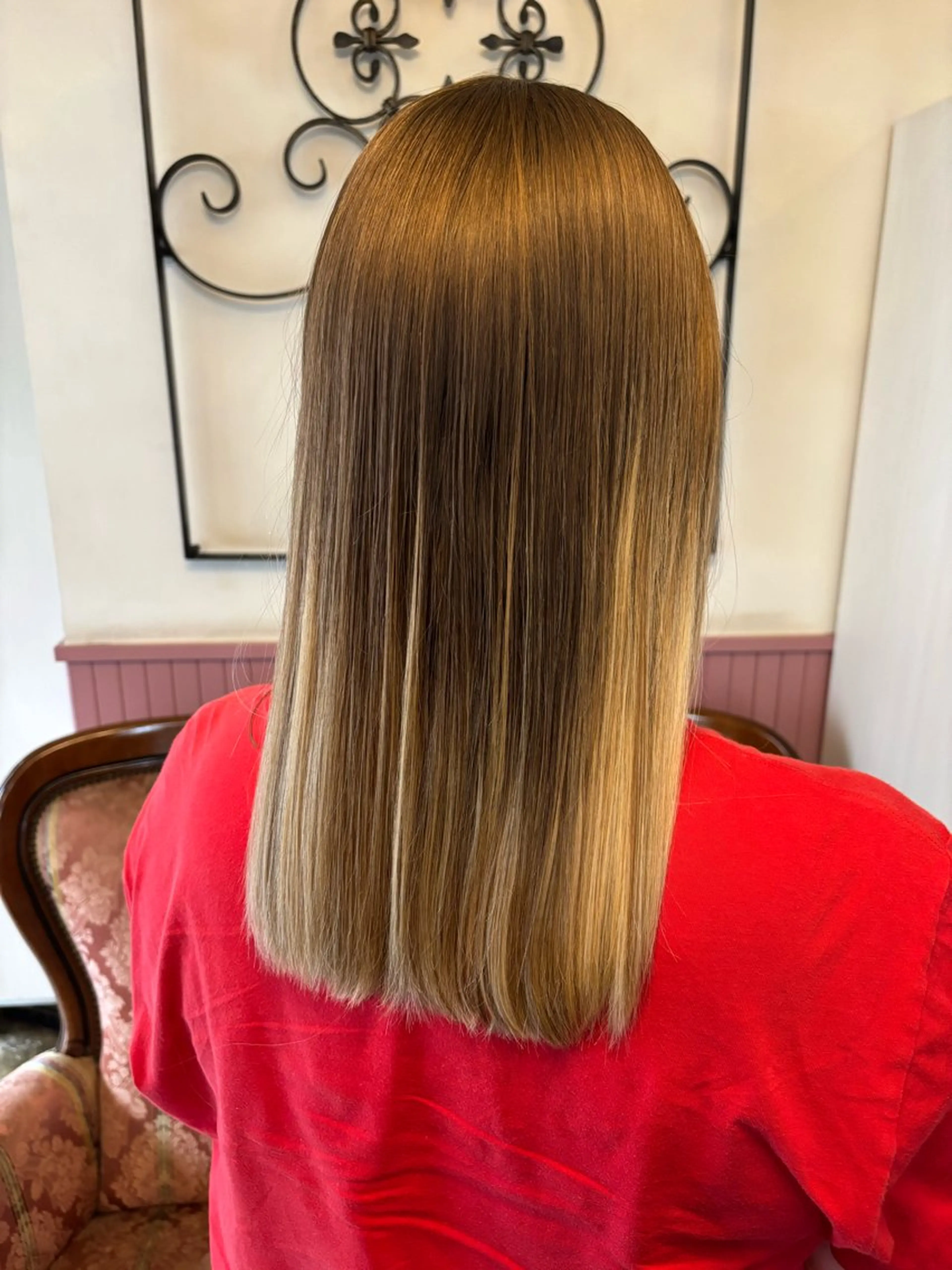 ミディアム カラー パーマ ヘアアレンジ メンズ ヘアカラー ヘアセット 表参道Lise おおいしおりのヘアスタイル