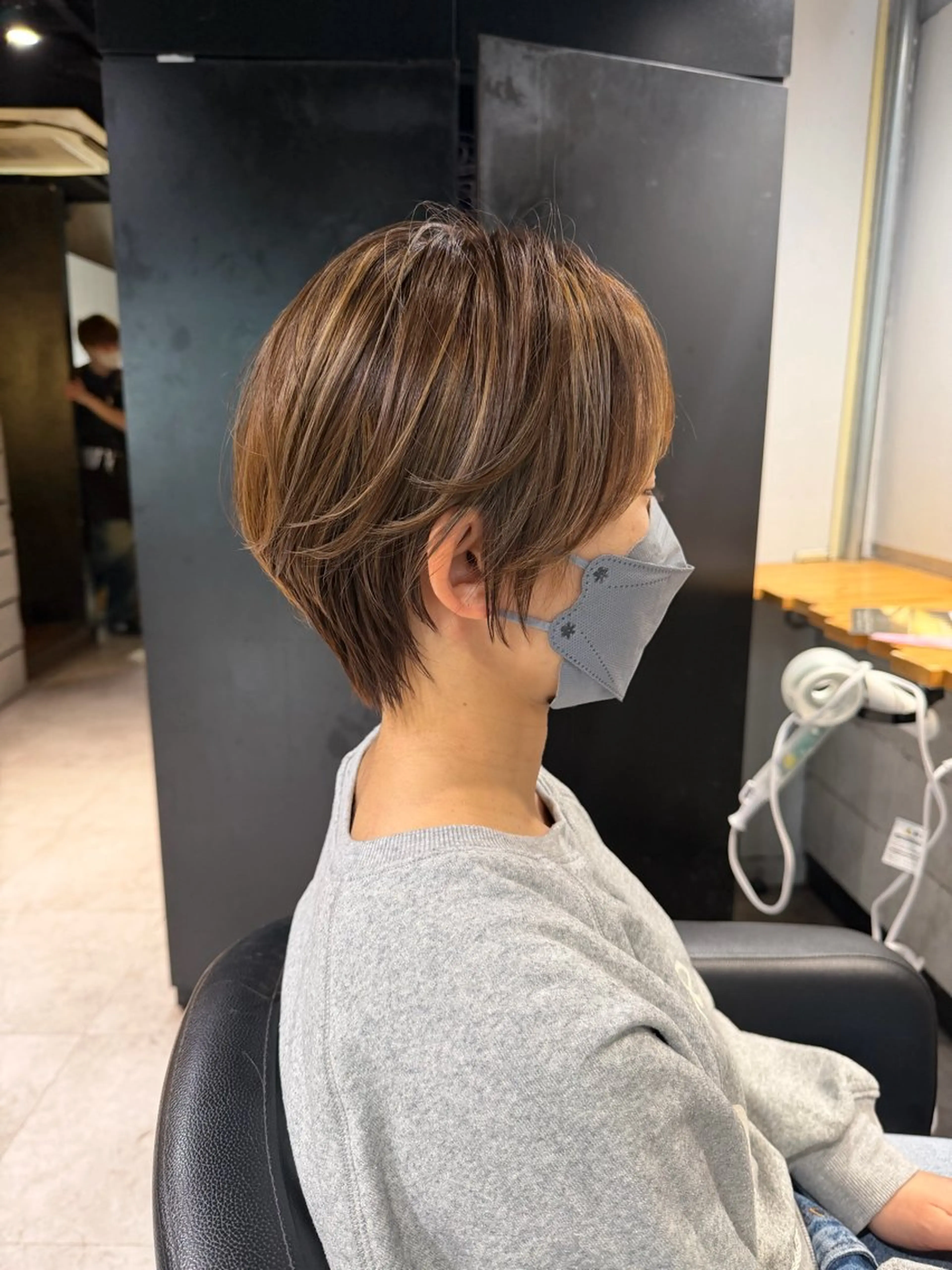 ショート カラー カット ヘアカラー トリートメント ヘッドスパ ヘアセット 🦋ハイトーンボブ ショート🦋トシキのヘアスタイル