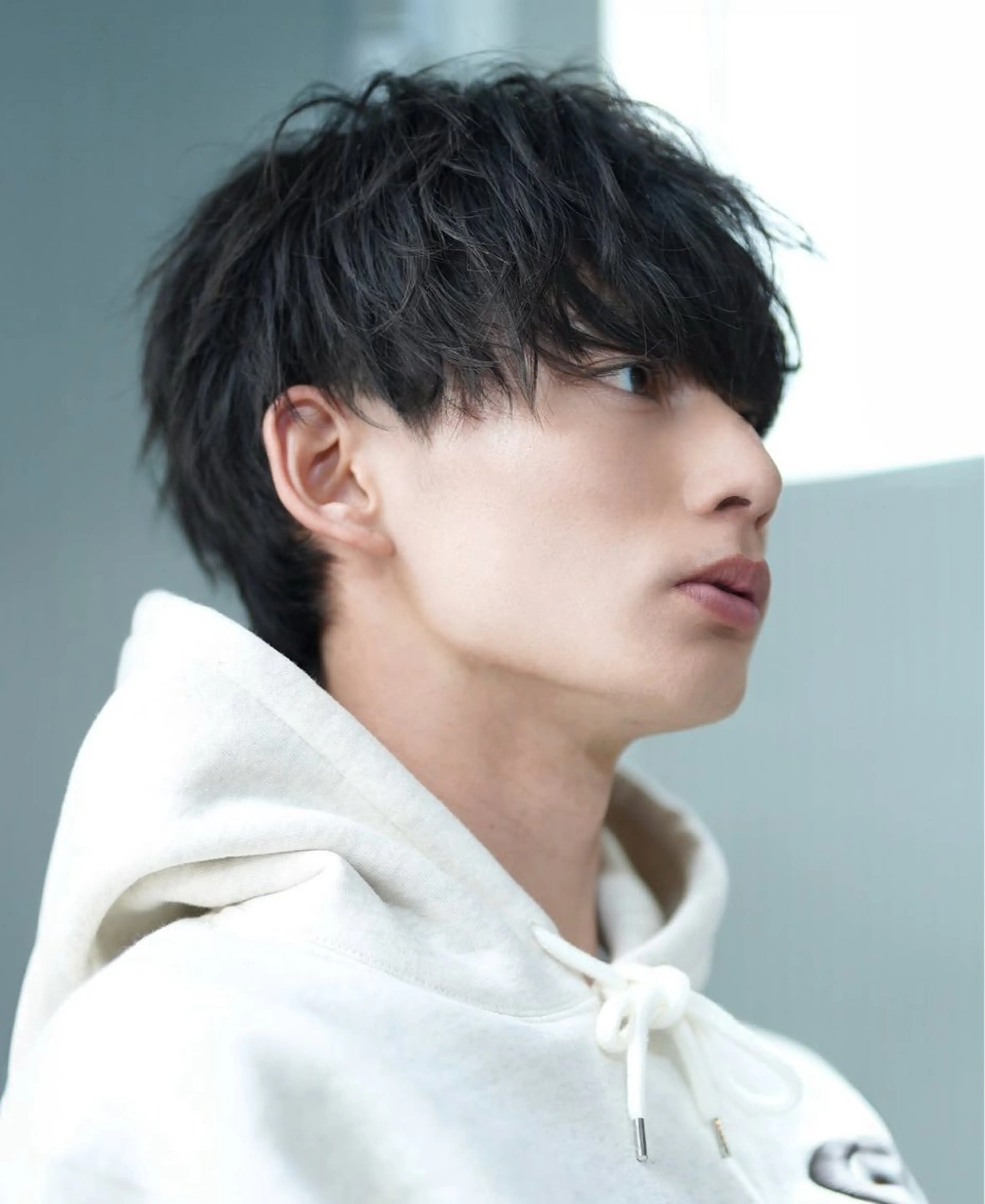 メンズ レイヤー・カット✂️ 透明感カラーこうたのヘアスタイル