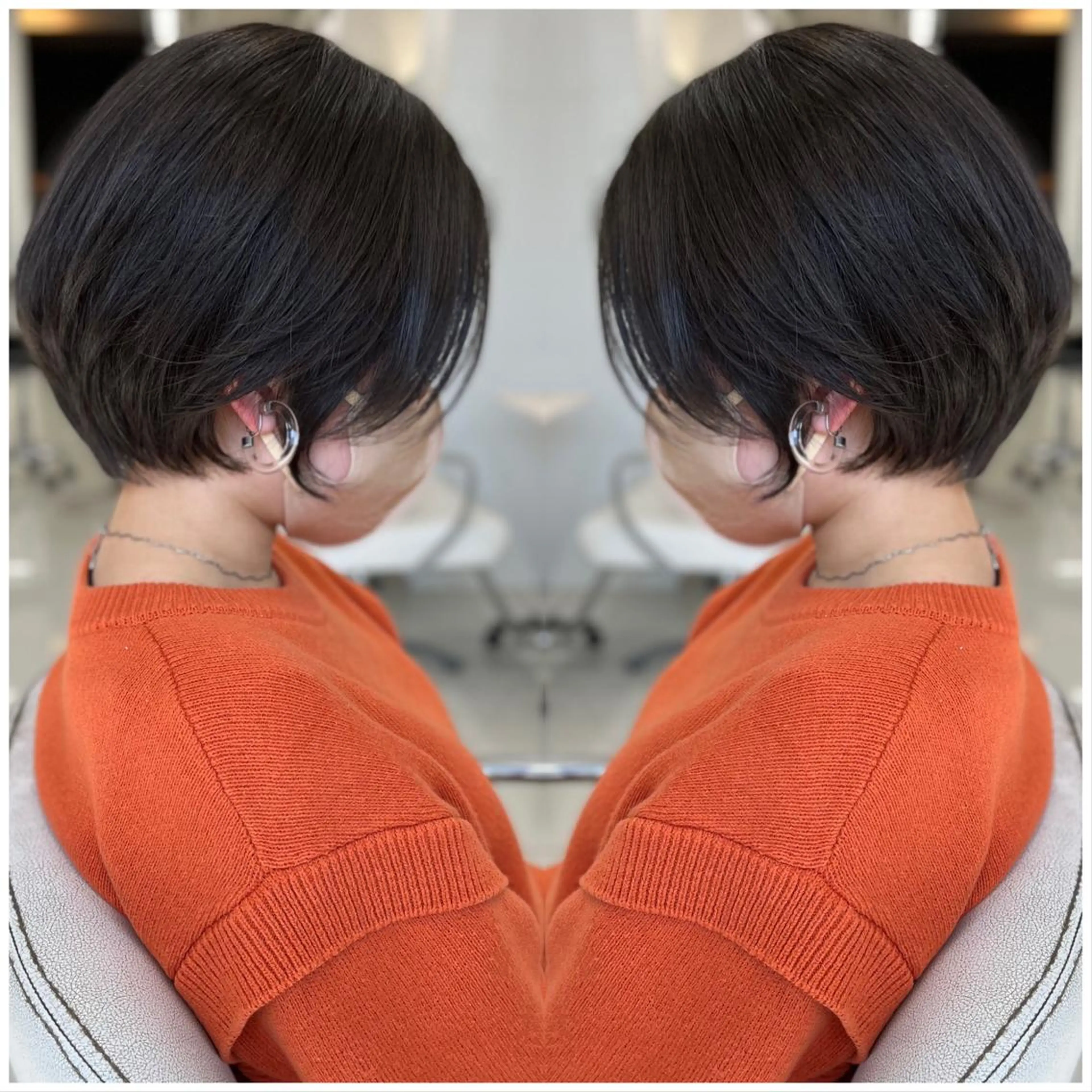 ショート カラー ショートボブ アディクシーカラー 透明感カラー ボブ ショートヘア カット ヘアカラー トリートメント ハタケヤマヨシキ ／BOOTHのヘアスタイル