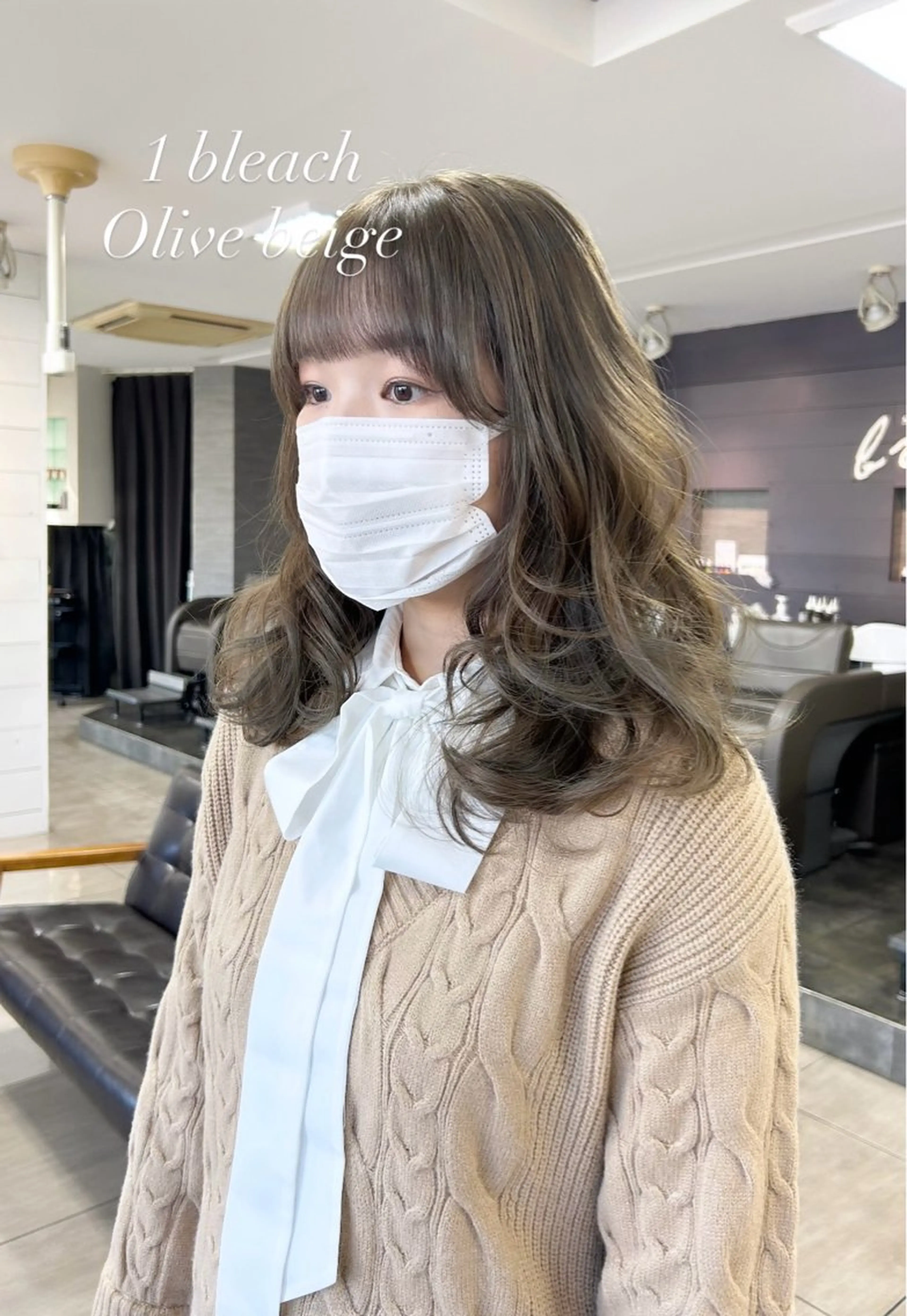 セミロング カット ヘアカラー 🫧艶髪カラー🫧 森本くるみのヘアスタイル
