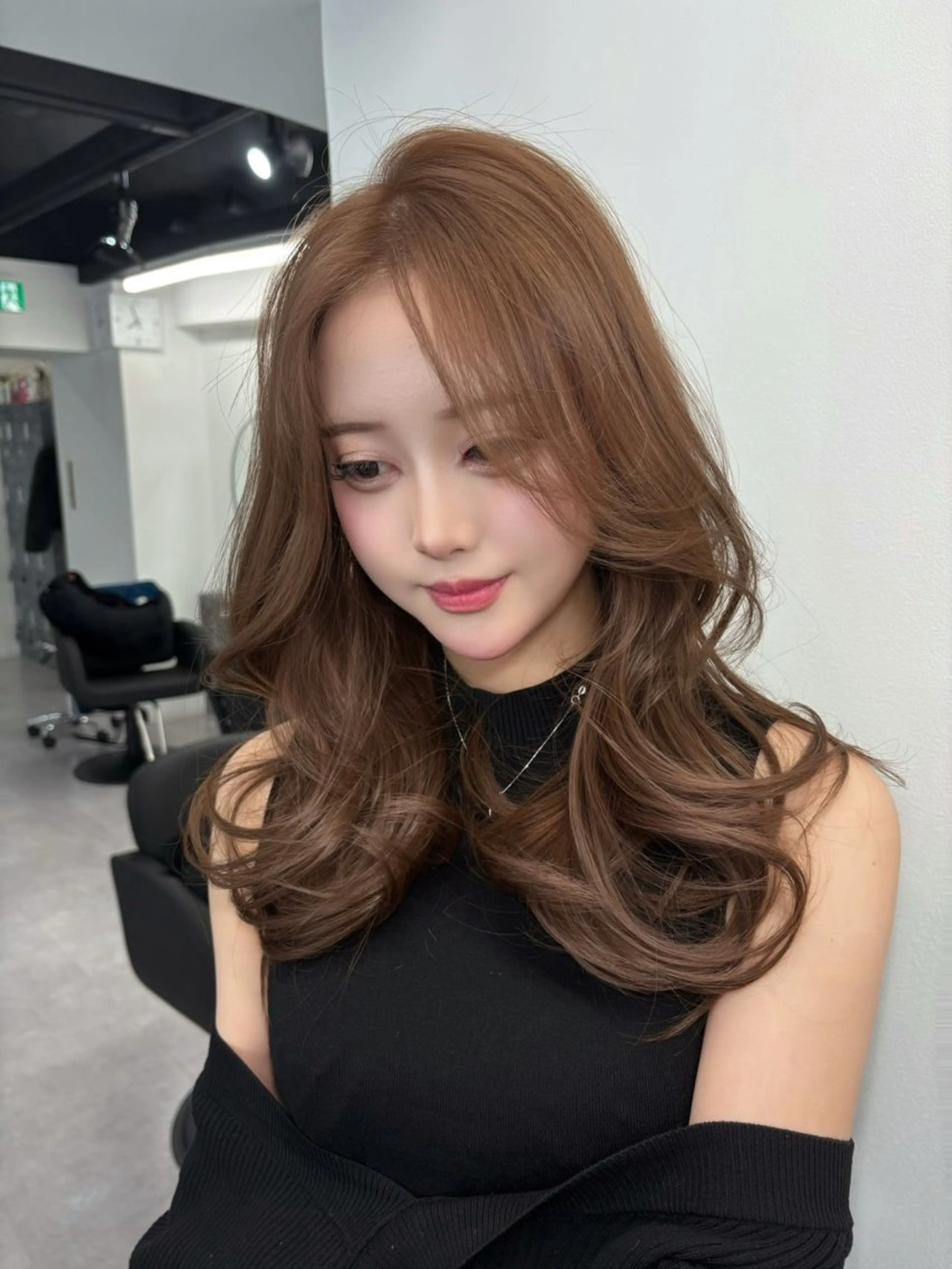 ロング カラー Ardore 韓国風カラー大阪のヘアスタイル