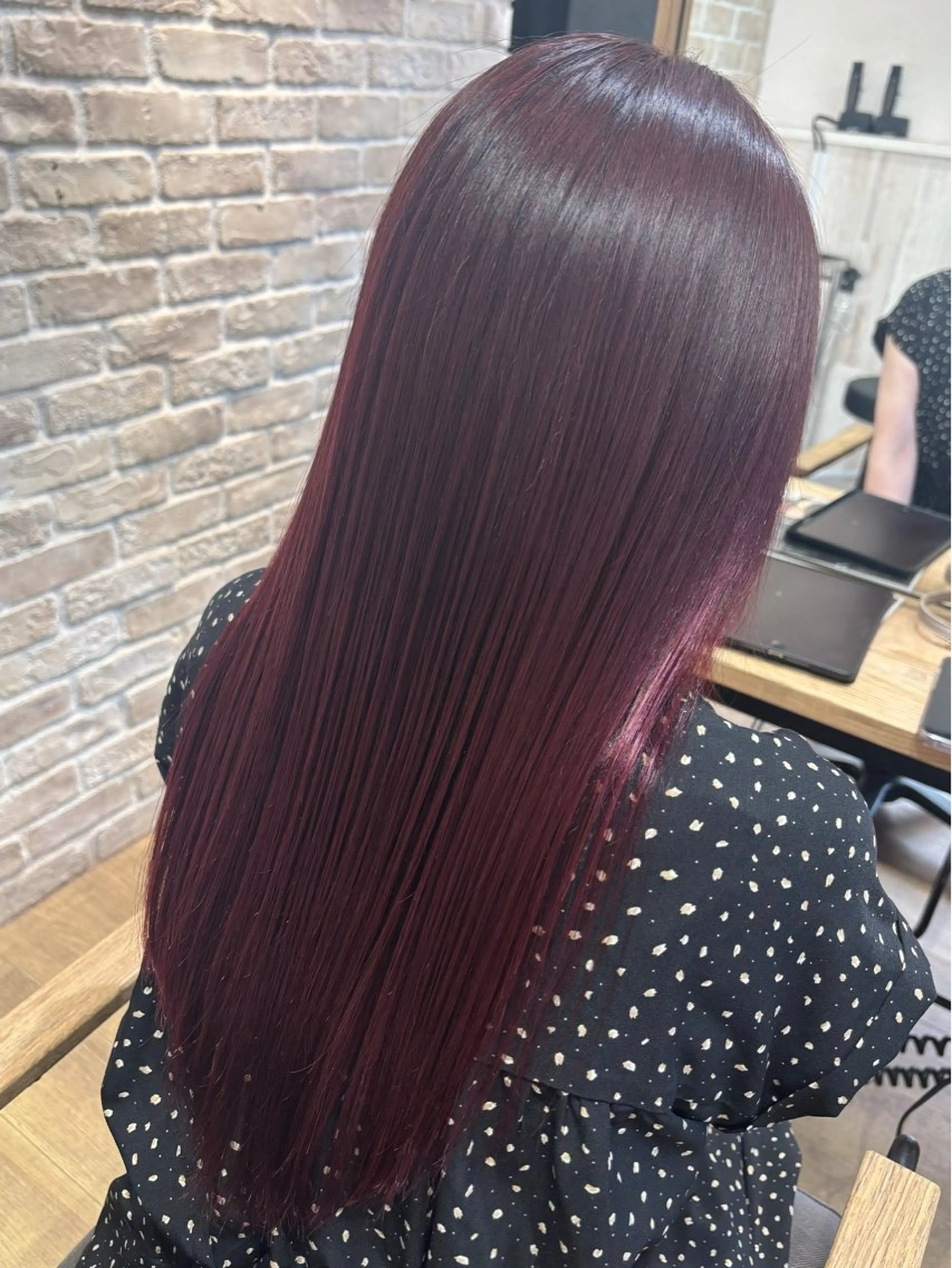 ロング カラー ブラウンカラー ピンクカラー ピンクブラウン 髪質改善 星 🌟のヘアスタイル