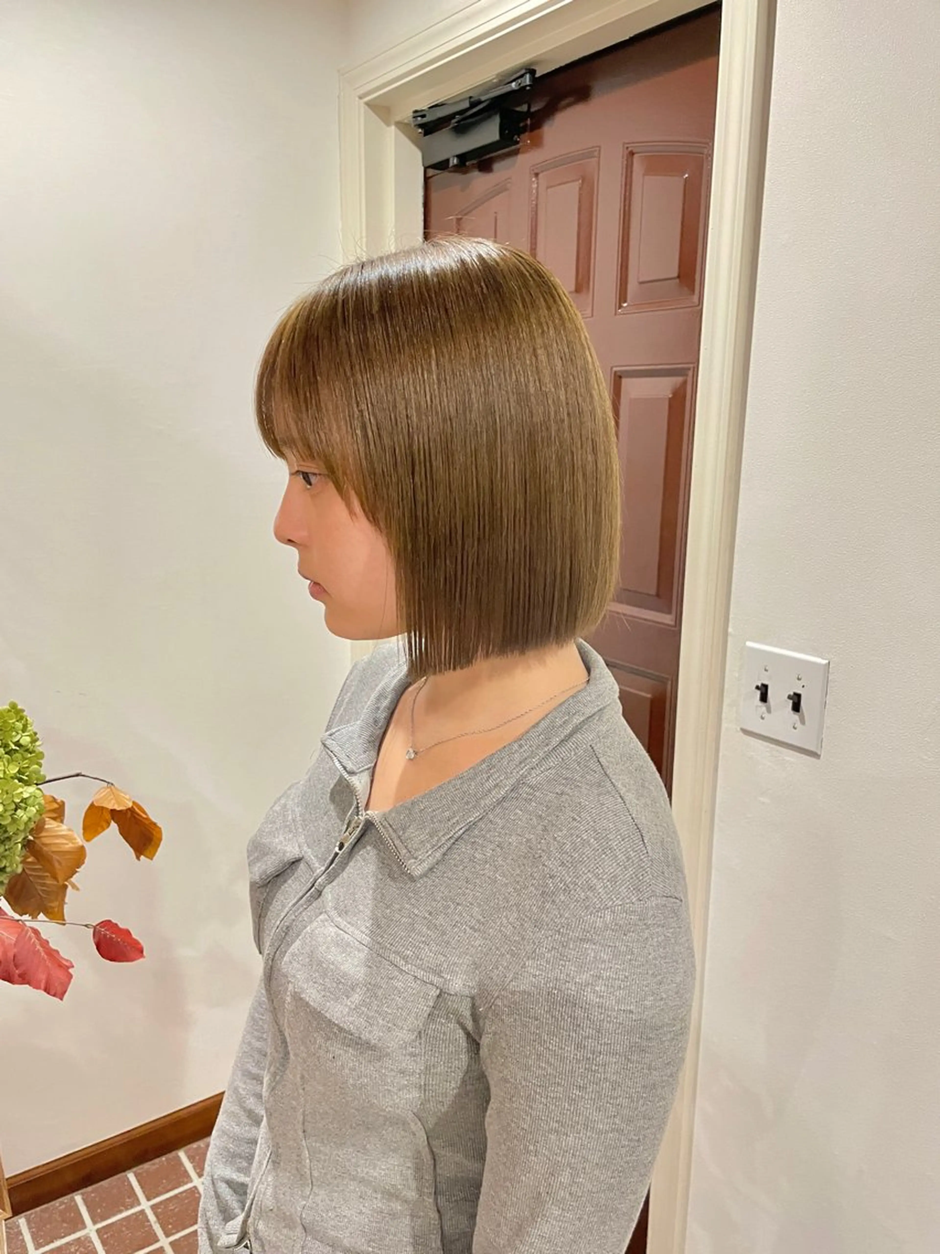 ショート ショートボブ ボブ 顔まわりレイヤー 顔周りカット 髪質改善 カット ヘアカラー 縮毛矯正 トリートメント 表参道/髪質改善/ 髪質改善カラー/遠藤のヘアスタイル