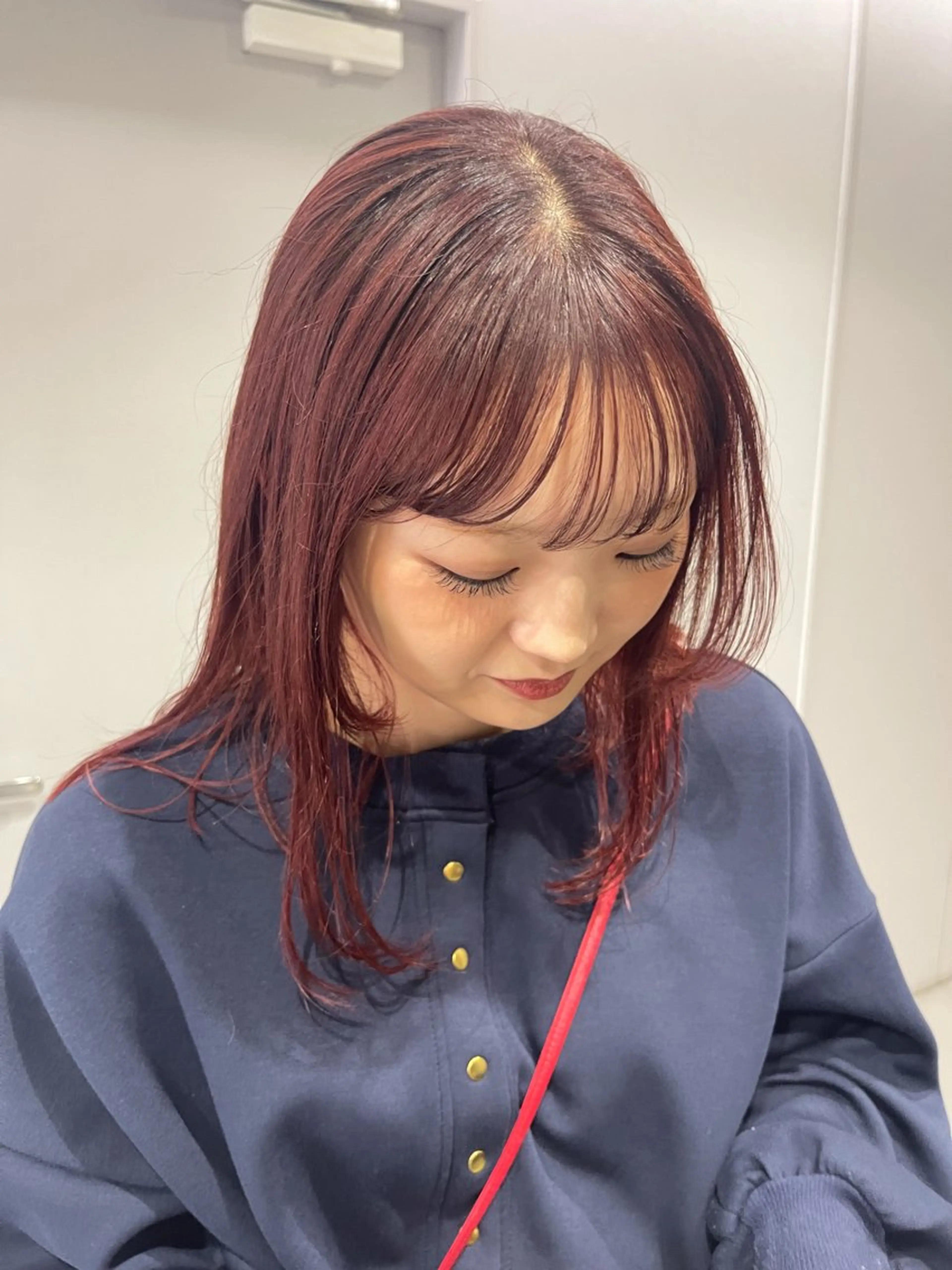 ミディアム カラー ヘアカラー Terve.野崎 真里奈のヘアスタイル