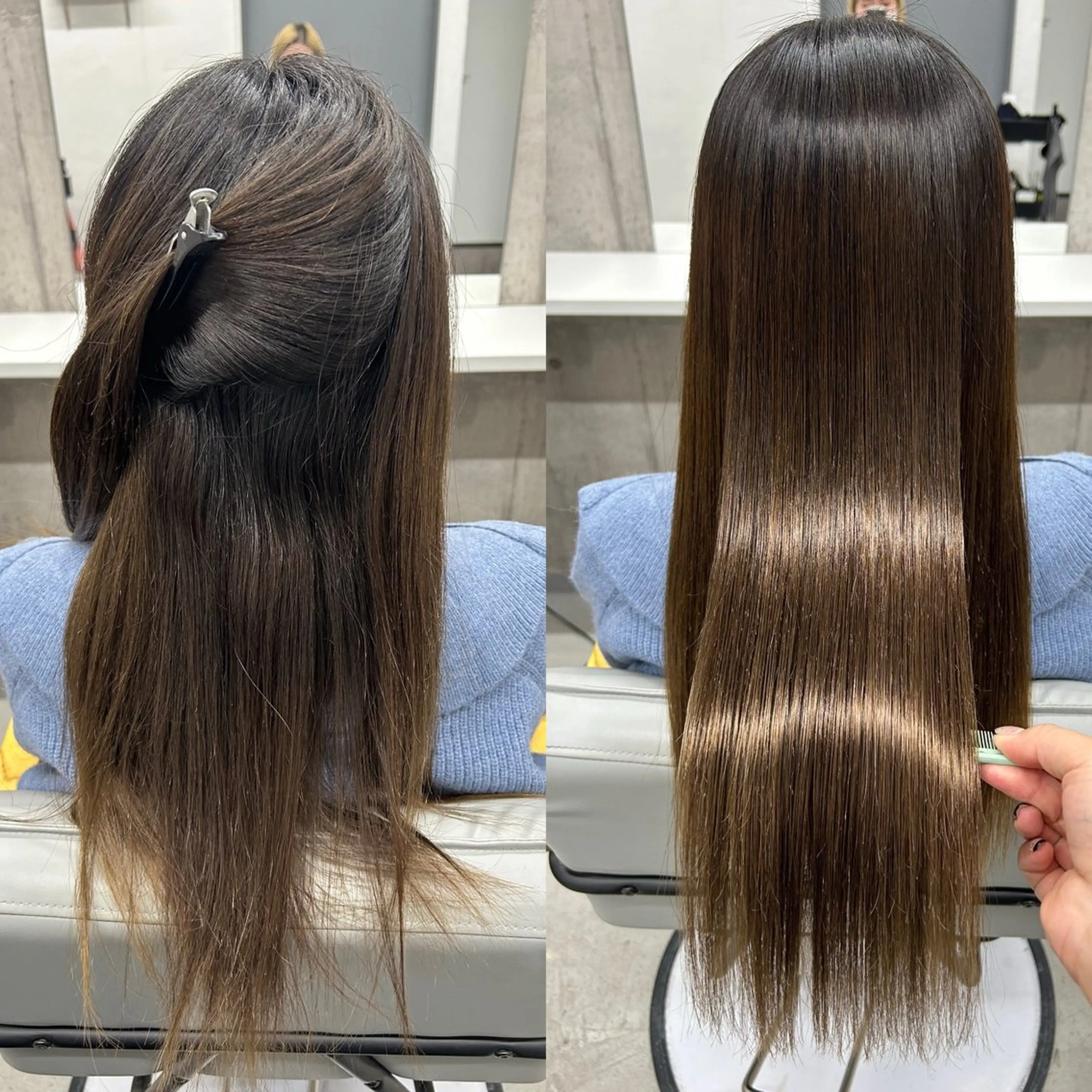 ロング パーマ 髪質改善 縮毛矯正 トリートメント 三宮/髪質改善/縮毛 矯正🎀MISAKIのヘアスタイル