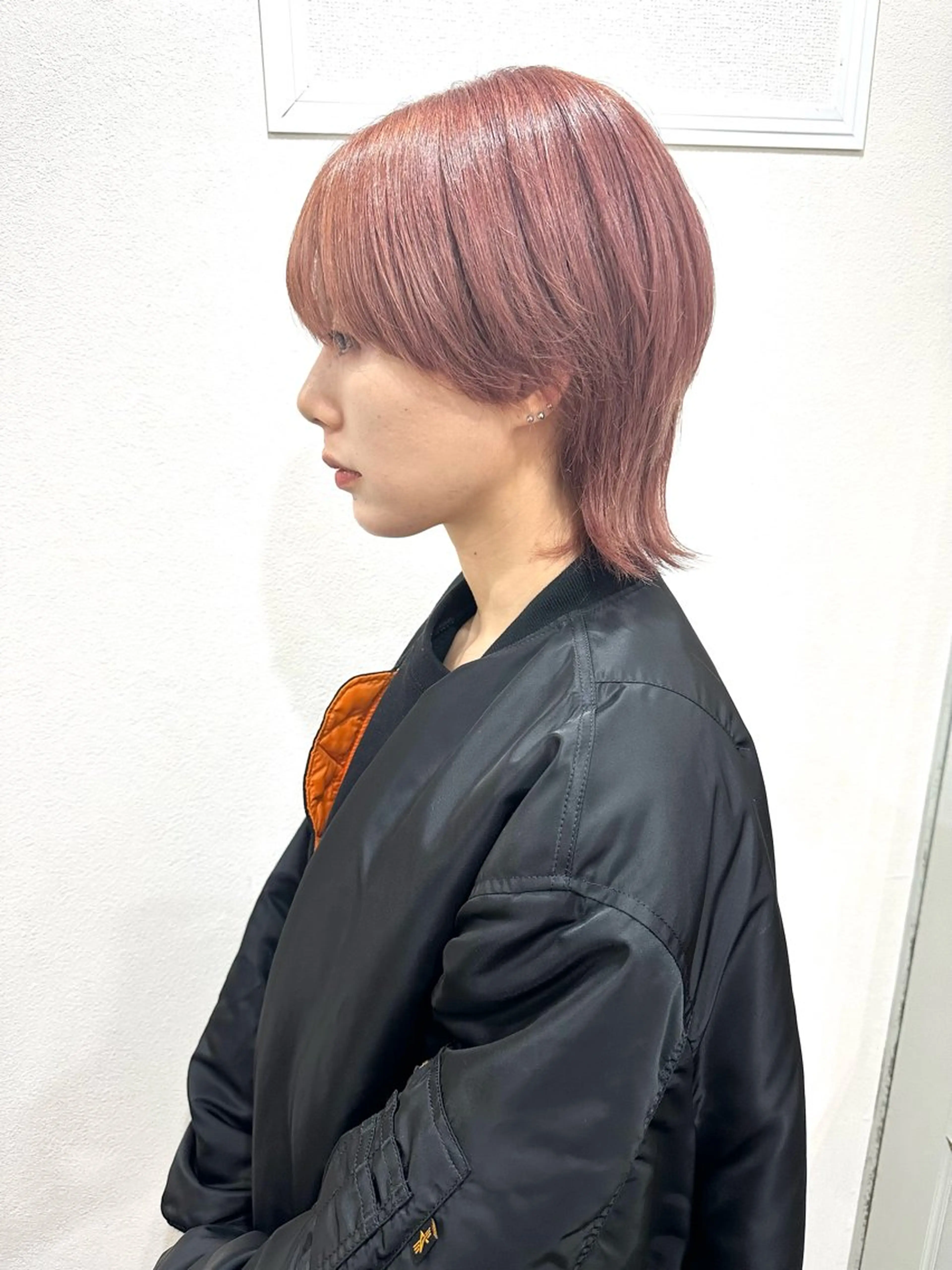 ショート カラー ピンクカラー ウルフカット ヘアカラー 🤍2nd🤍田所 美希のヘアスタイル