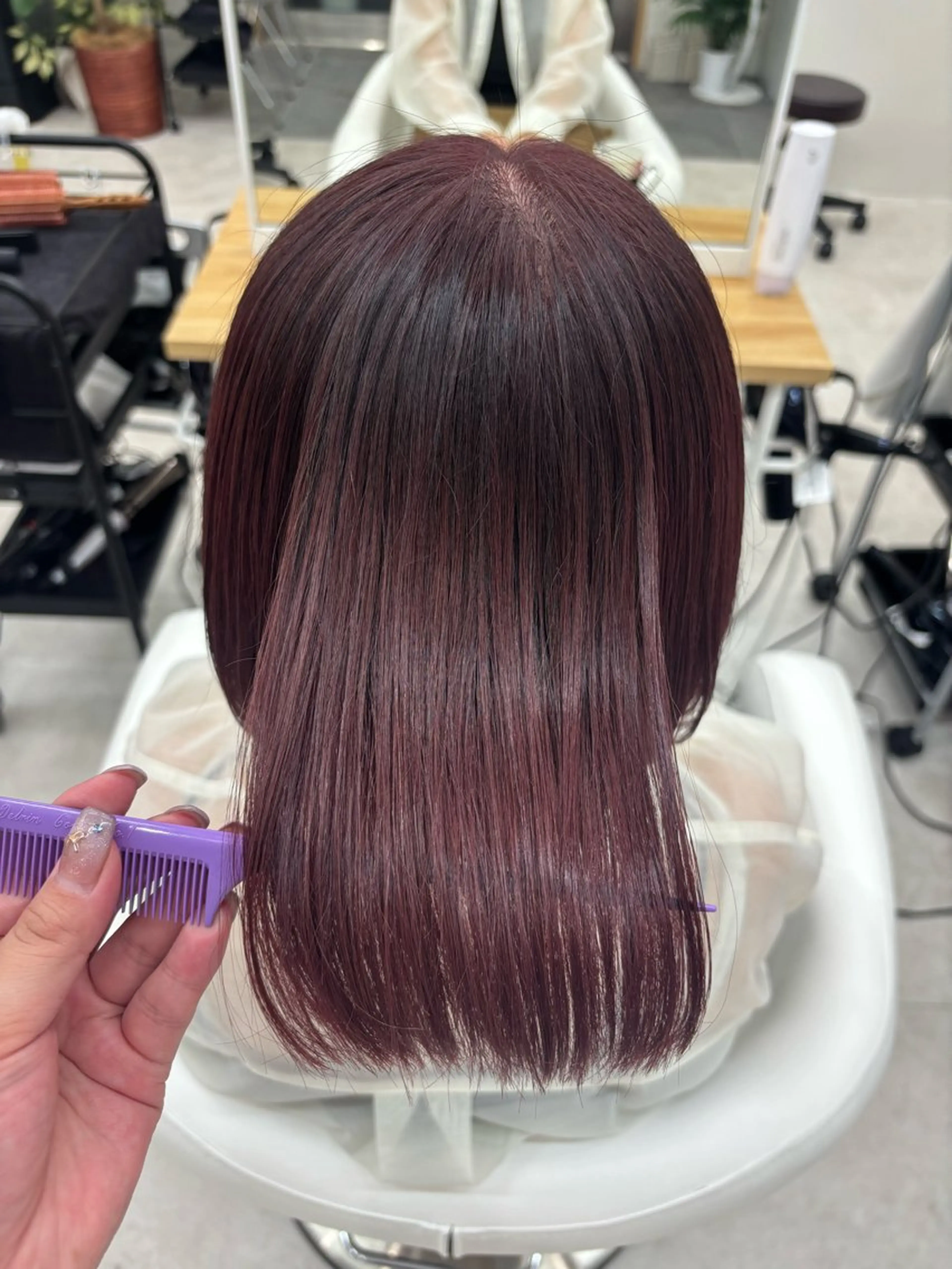 ミディアム カラー トリートメント 𝗆𝗂𝗒𝗎 🐈‍⬛🎀のヘアスタイル