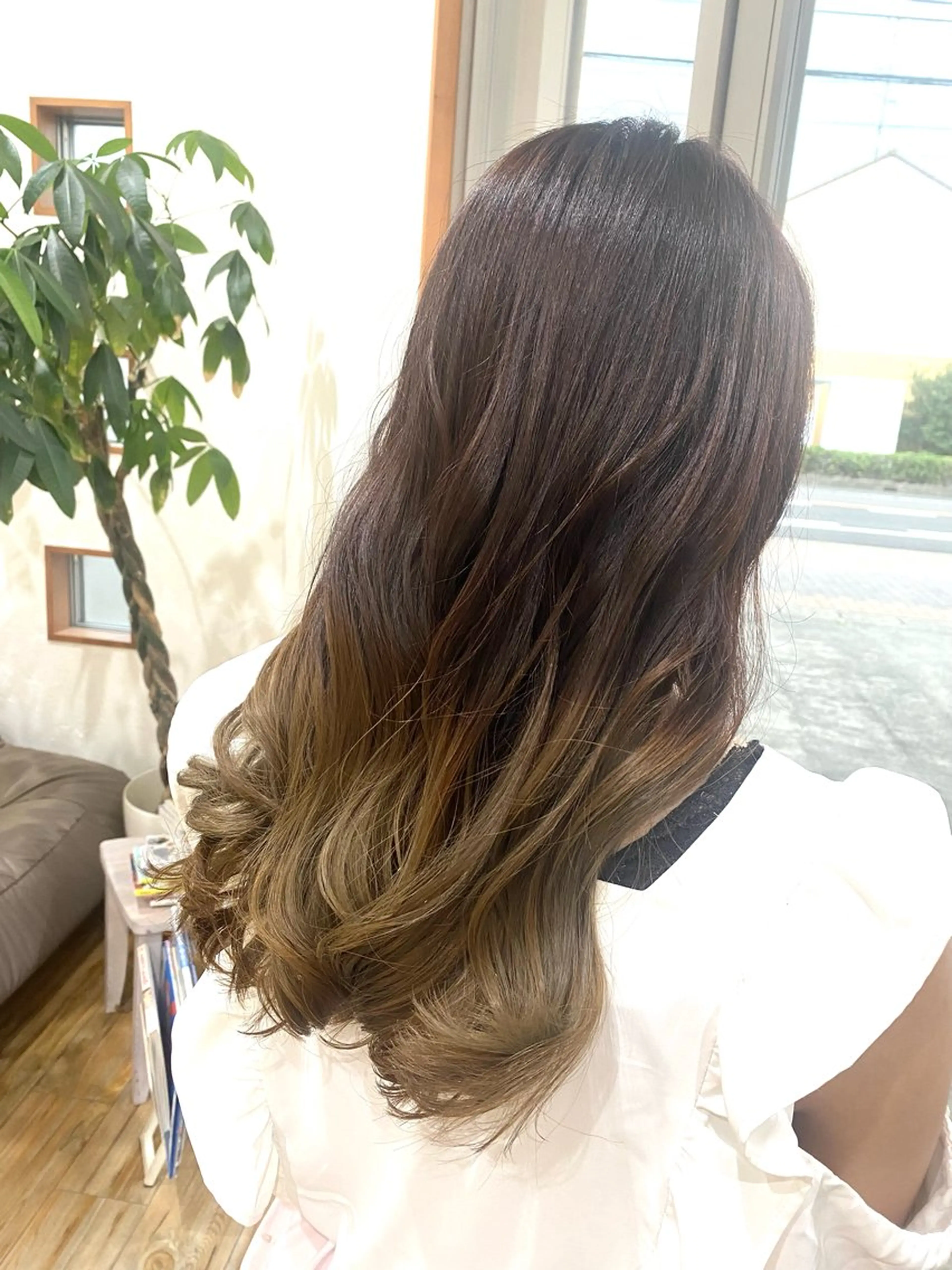 セミロング カラー 堀 大輔のヘアスタイル