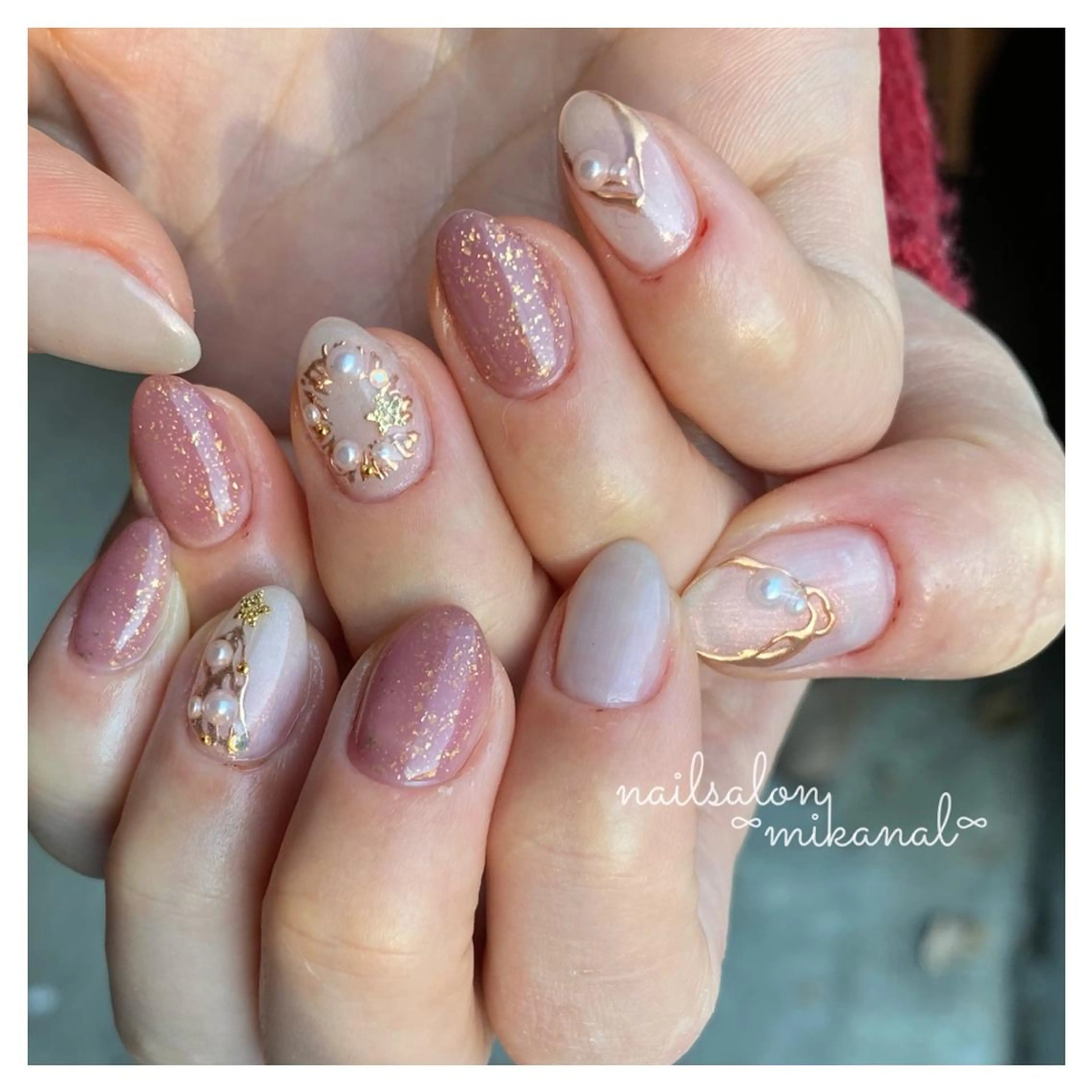 ネイル ハンドネイル nailsalon ∞ ﾐｶﾅﾙ ∞のネイルデザイン