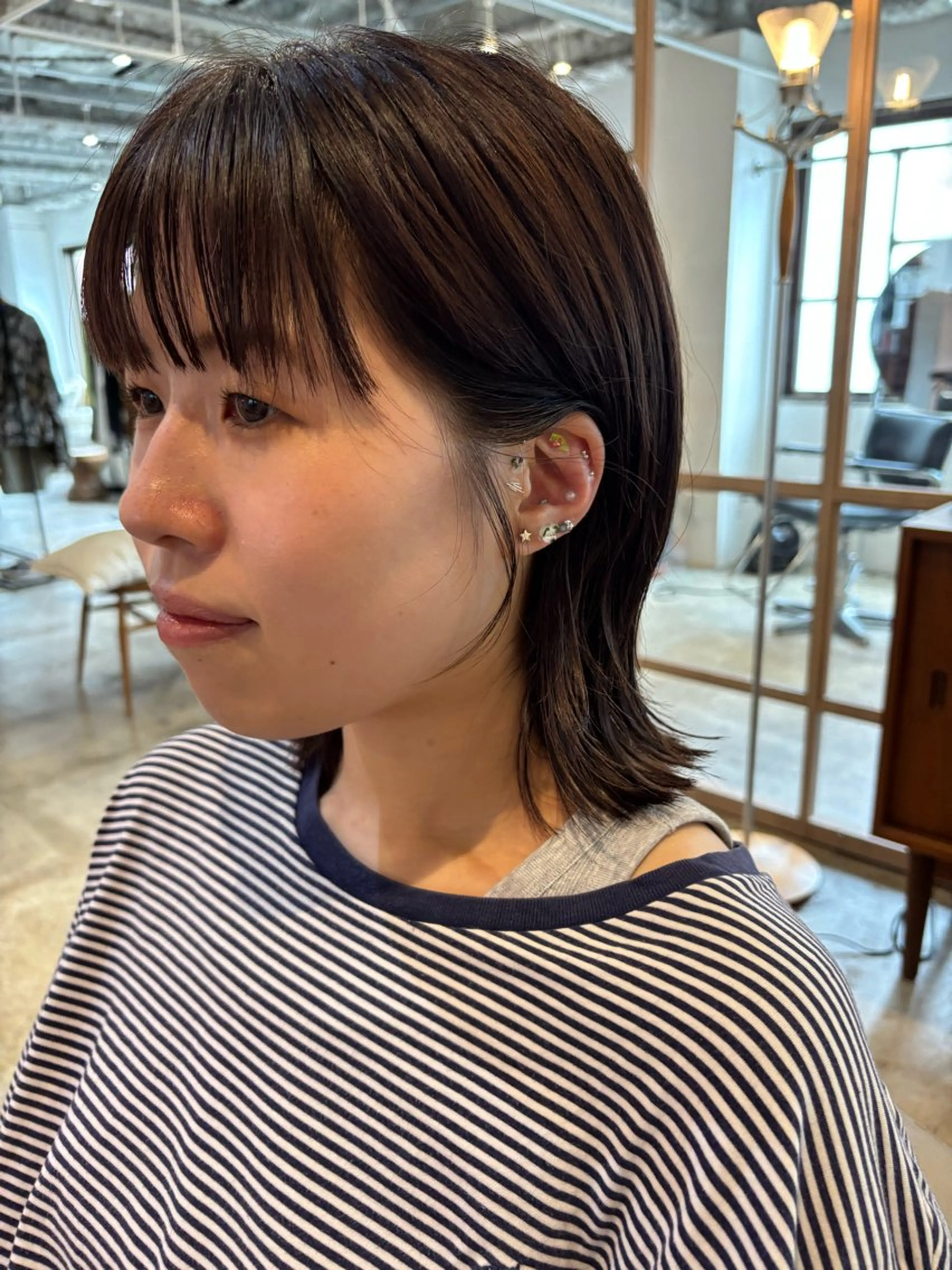 ミディアム カラー カット ヘアカラー トリートメント Hayashi Shioriのヘアスタイル