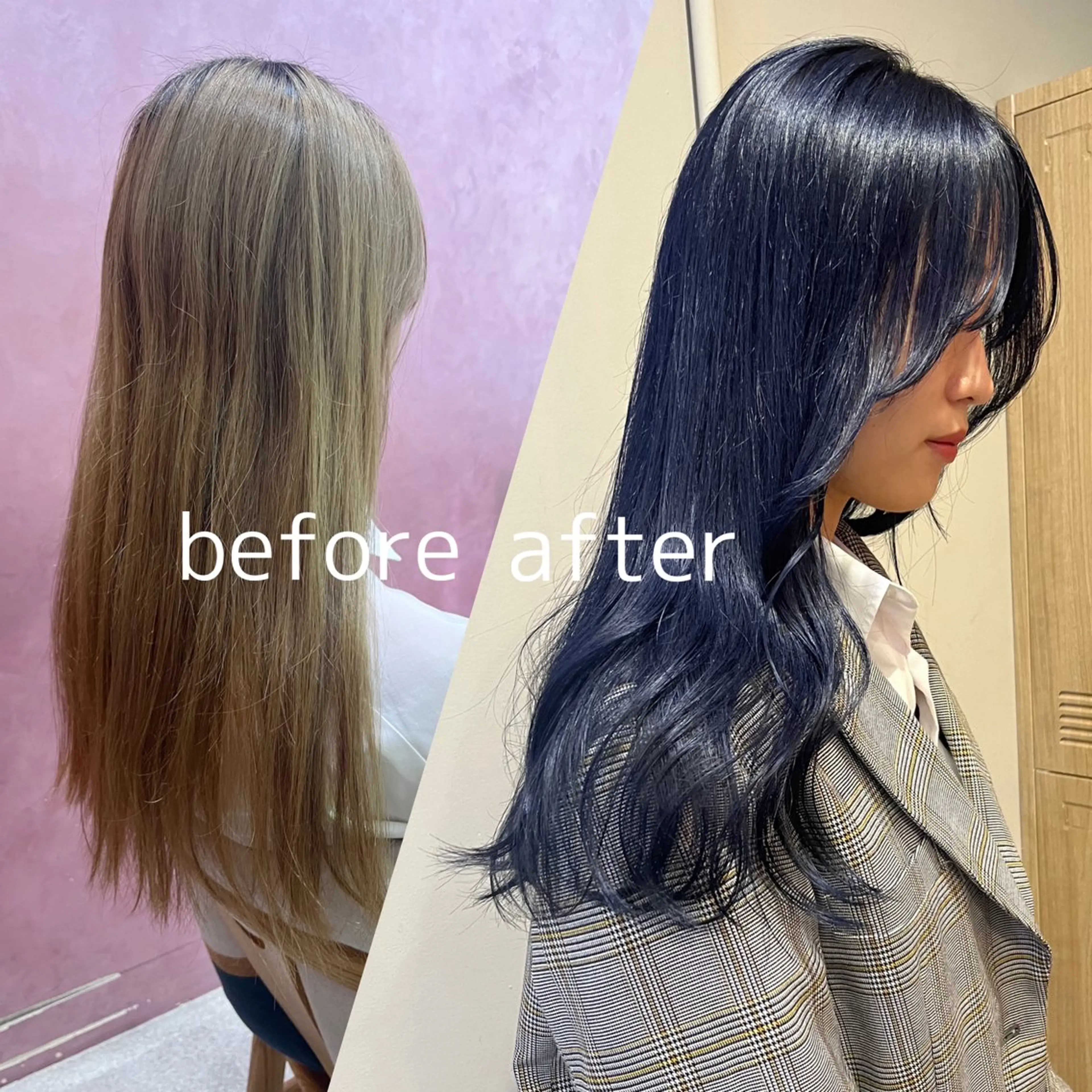 カラー レイヤーカット🍏 パーマ/ののかのヘアスタイル