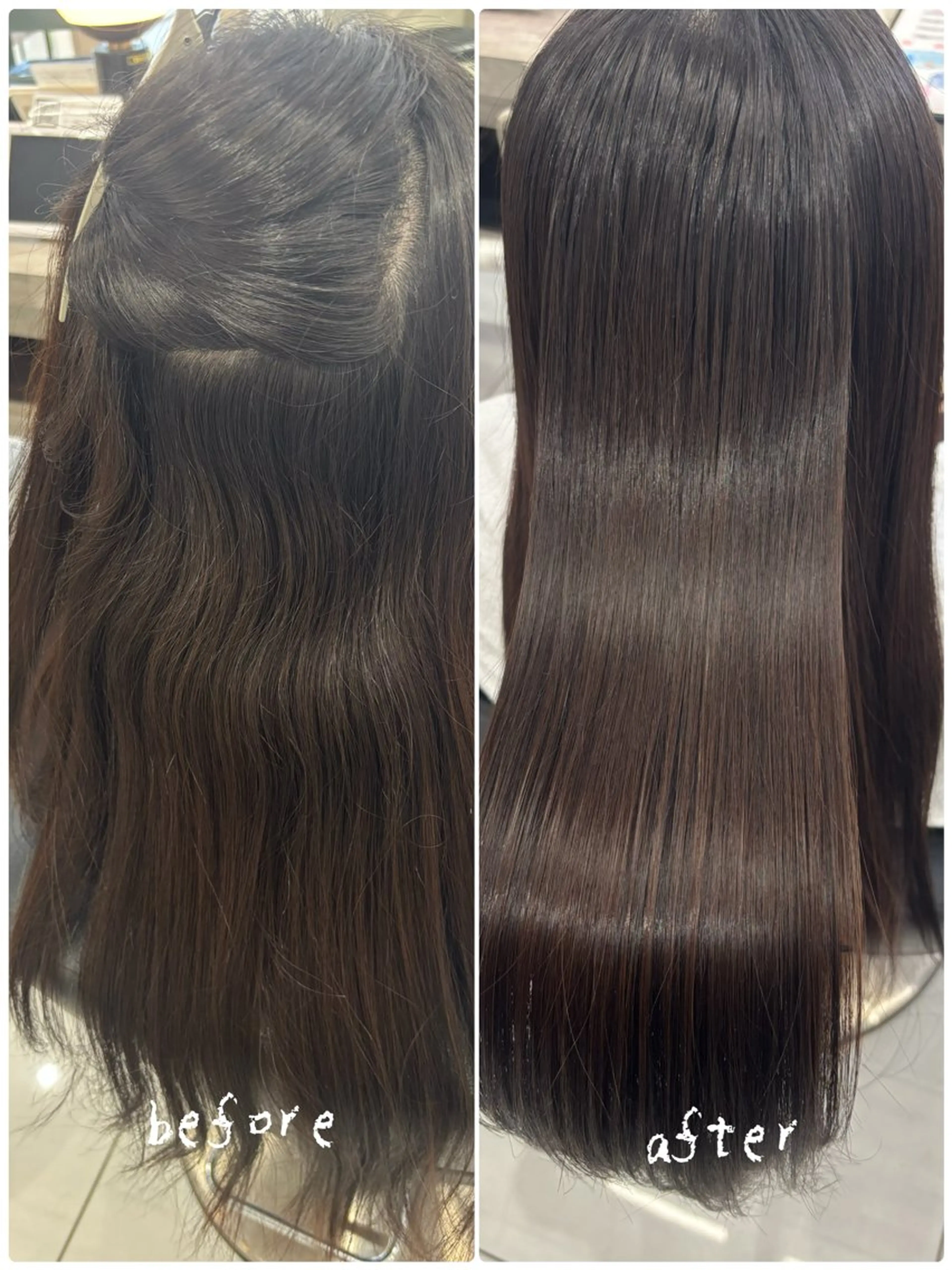 ☀️忙しい朝でも、サッとまとまる髪へ ☀️💎縮毛矯正💎+3stepトリートメント🍀👀誰でも叶う自然な艶髪に👀の写真