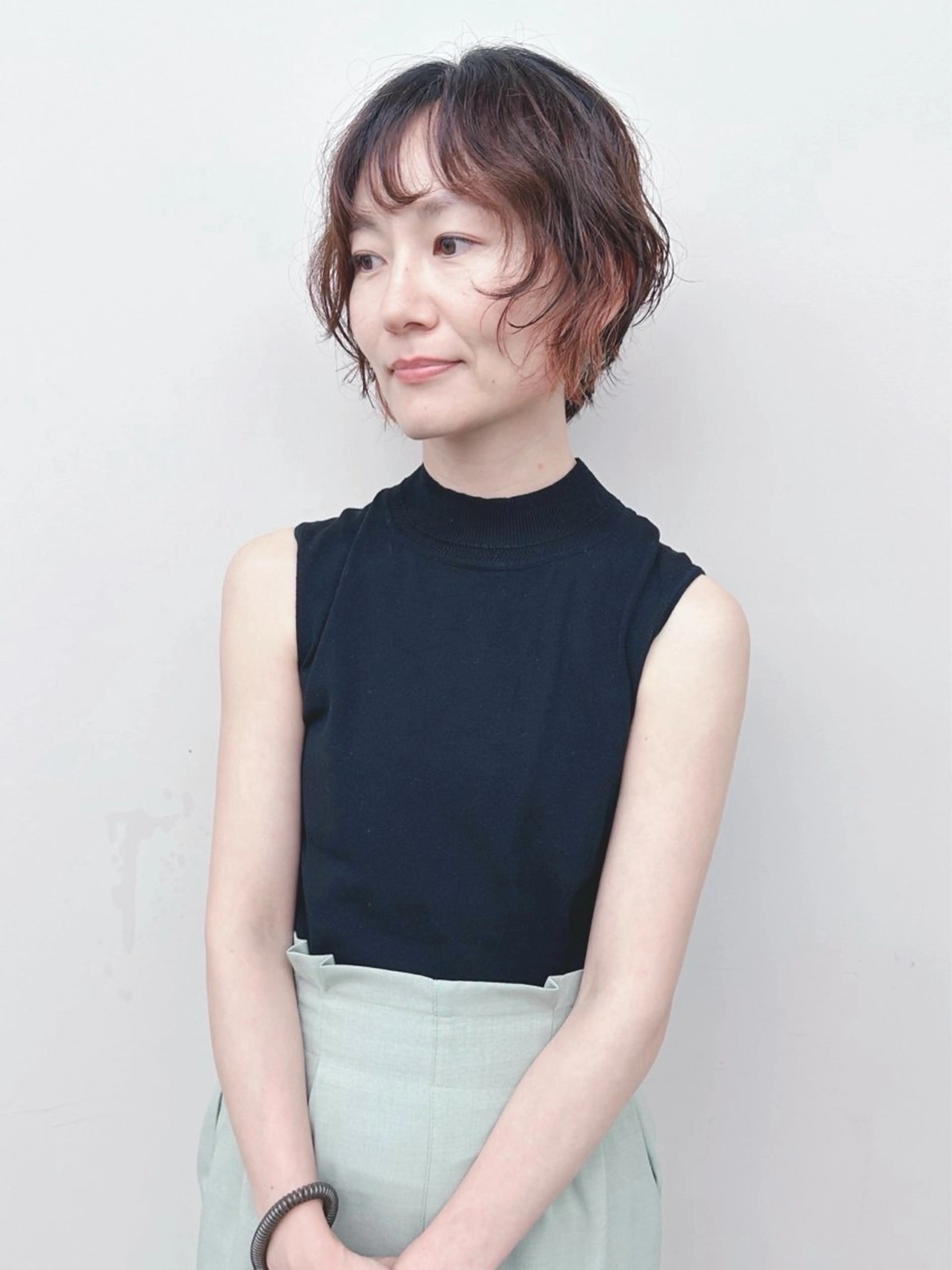 ショート パーマ カット パーマ ボブ/ゆるふわ ボブパーマ/とういのヘアスタイル