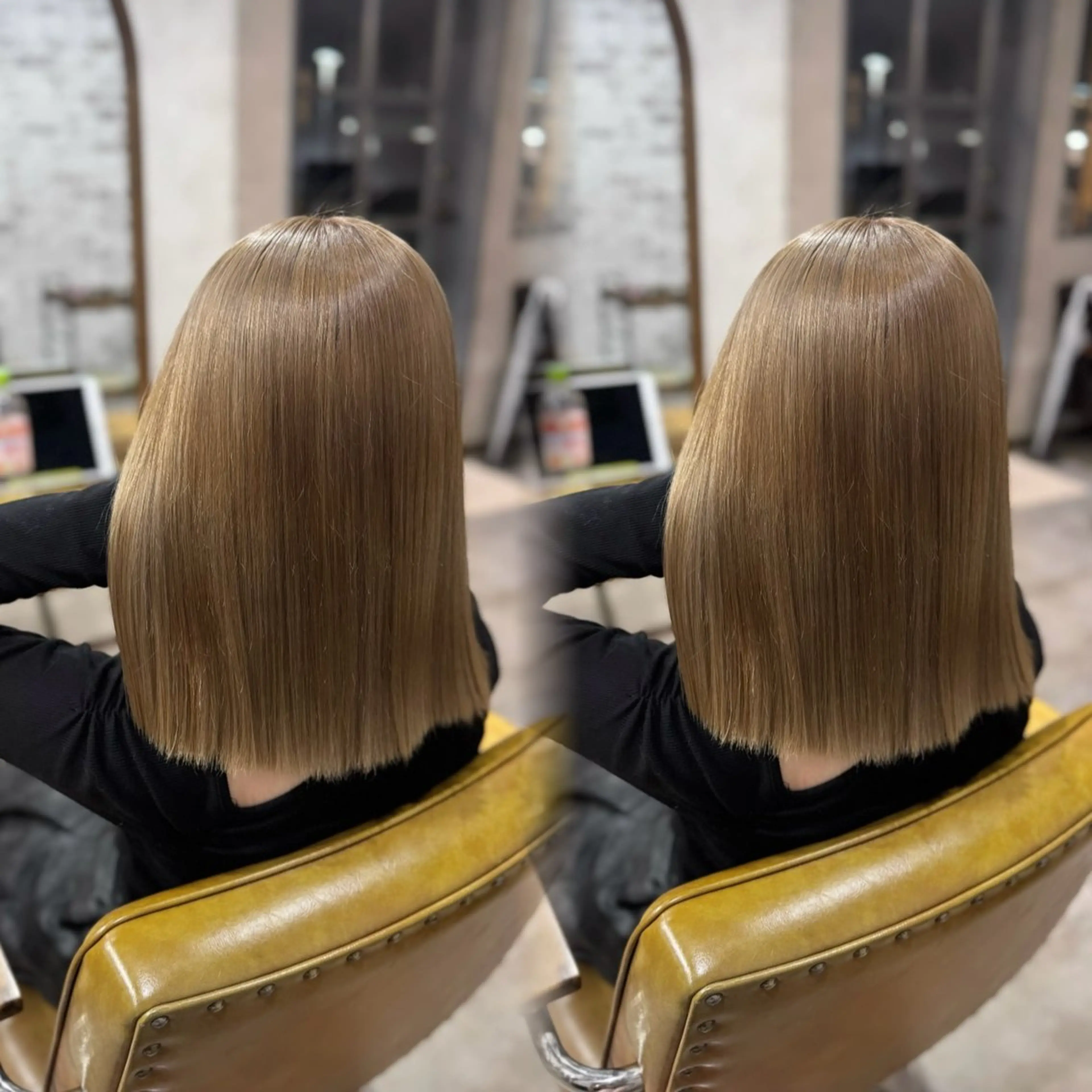 セミロング ヘアカラー un chou chou所属・lisa  ︎︎のヘアスタイル