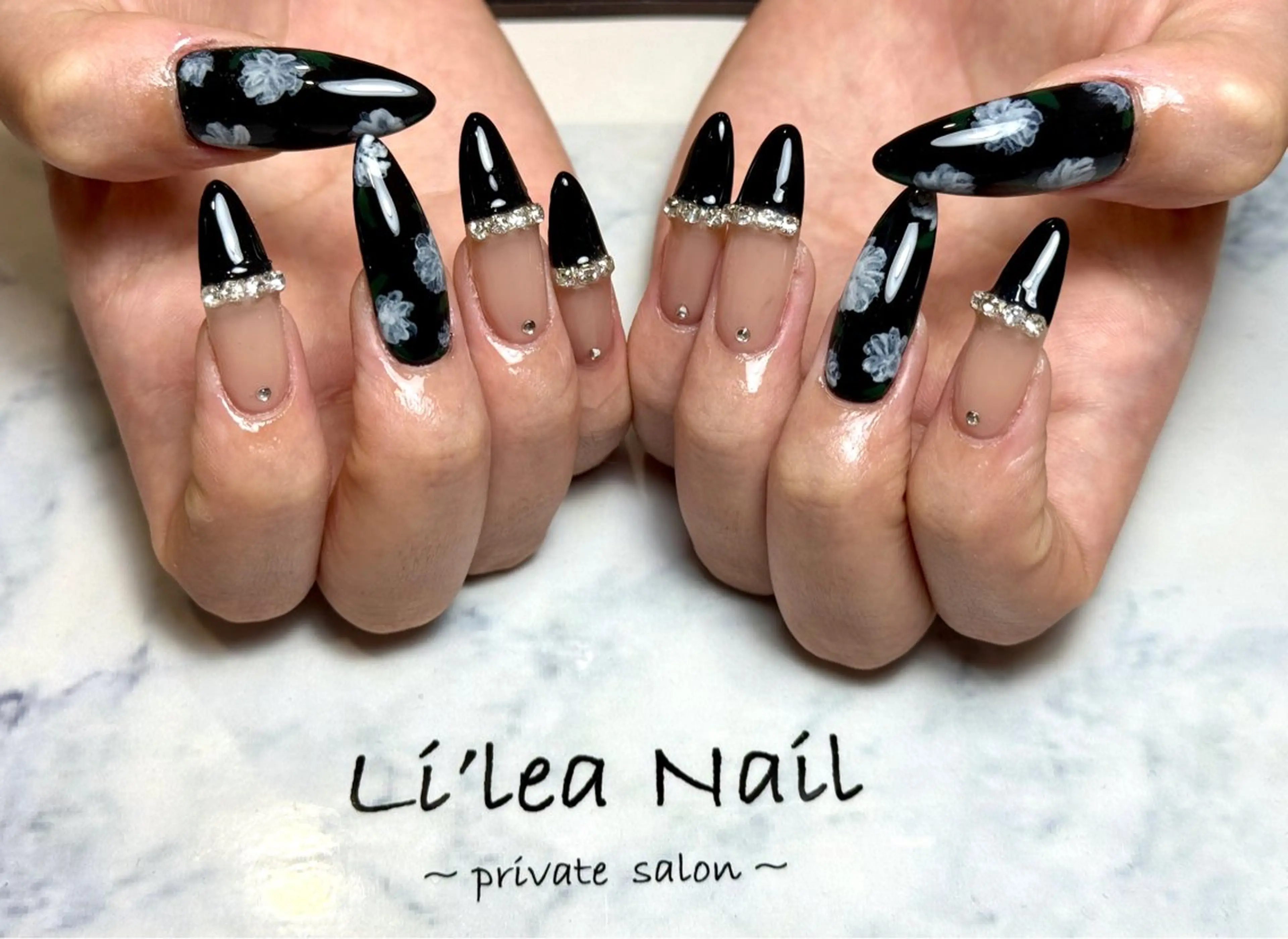 【🉐ミニモ限定価格🉐】◾️10本長さだし+120分デザインし放題(ケア込み)⚠️ジェルオフ+¥1000の写真