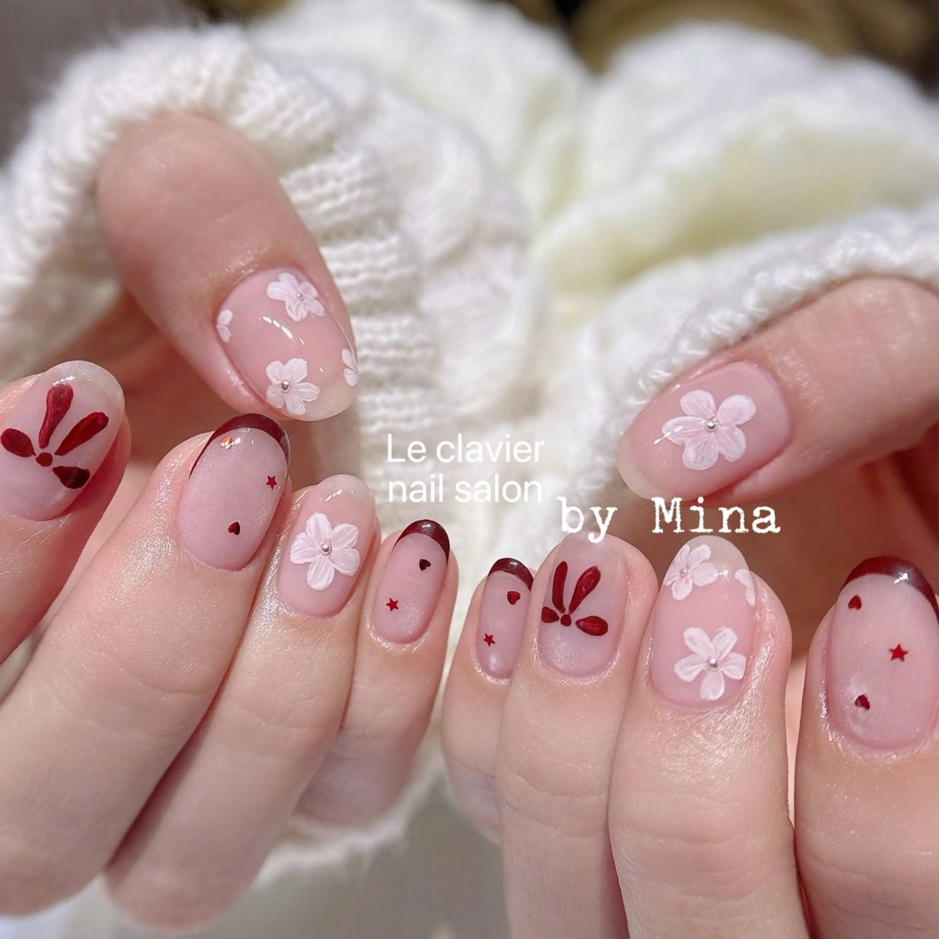 ネイル アートネイル 長さ出し ジェルネイル パラジェル スカルプネイル ハンドネイル ハンドケア Mina Nailのネイルデザイン