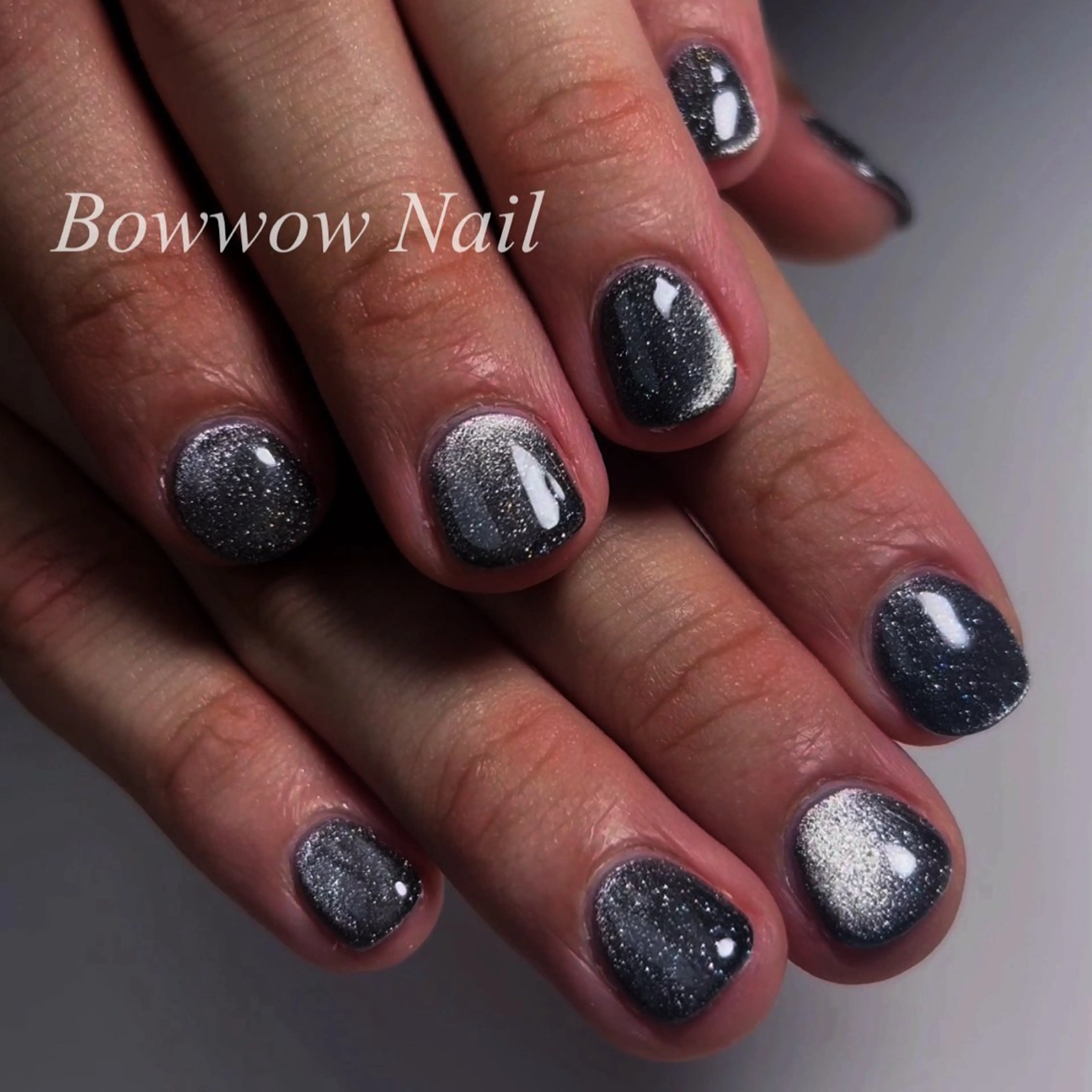 ネイル マグネットネイル メンズネイル Bow wow Nail さや🧸のネイルデザイン