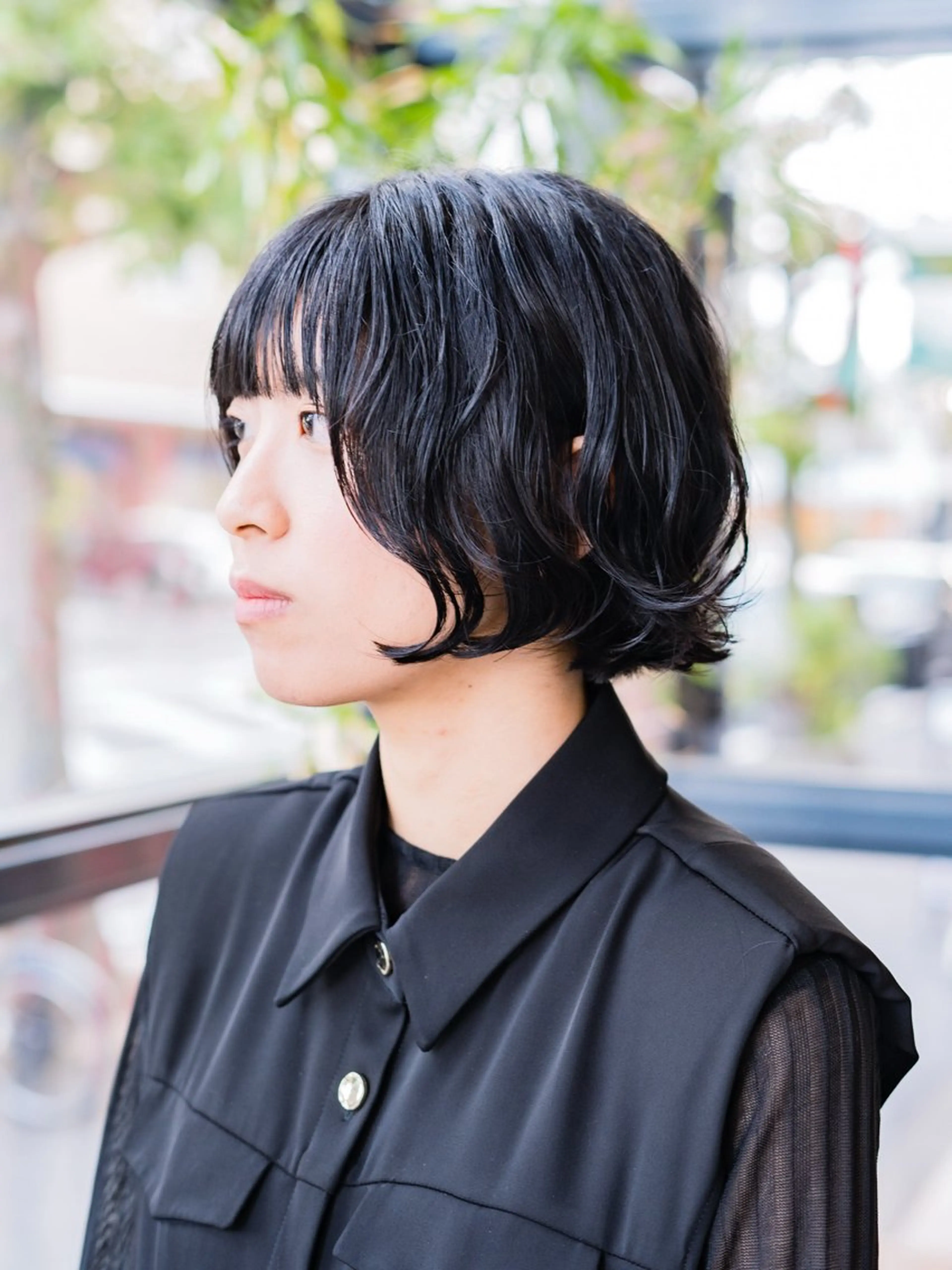 パーマ ボブ デジタルパーマ 難波 侑希のヘアスタイル