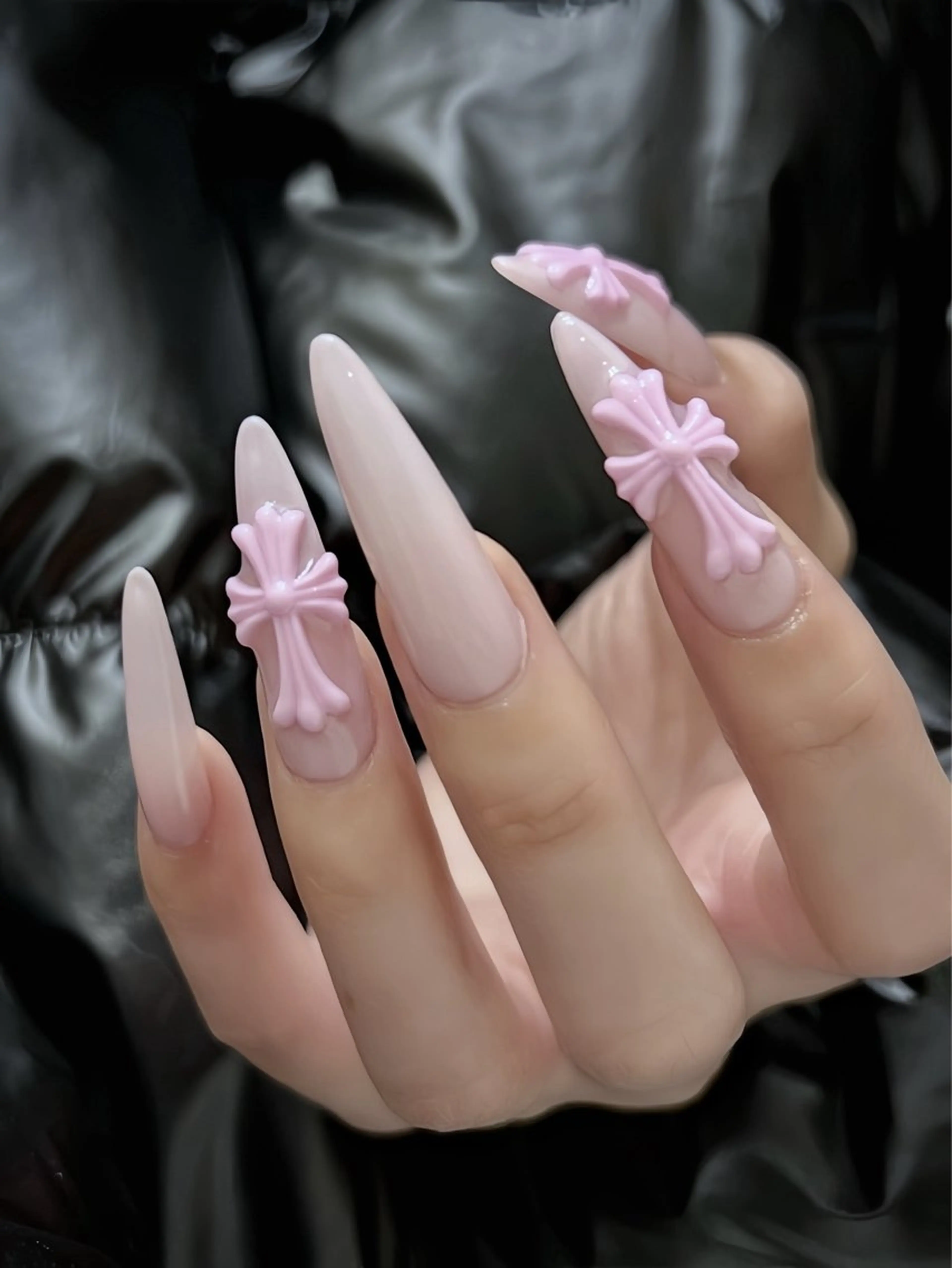 【チップ長さ出し】Apres GEL-X ワンカラー🩷（ジェルオフ)の写真