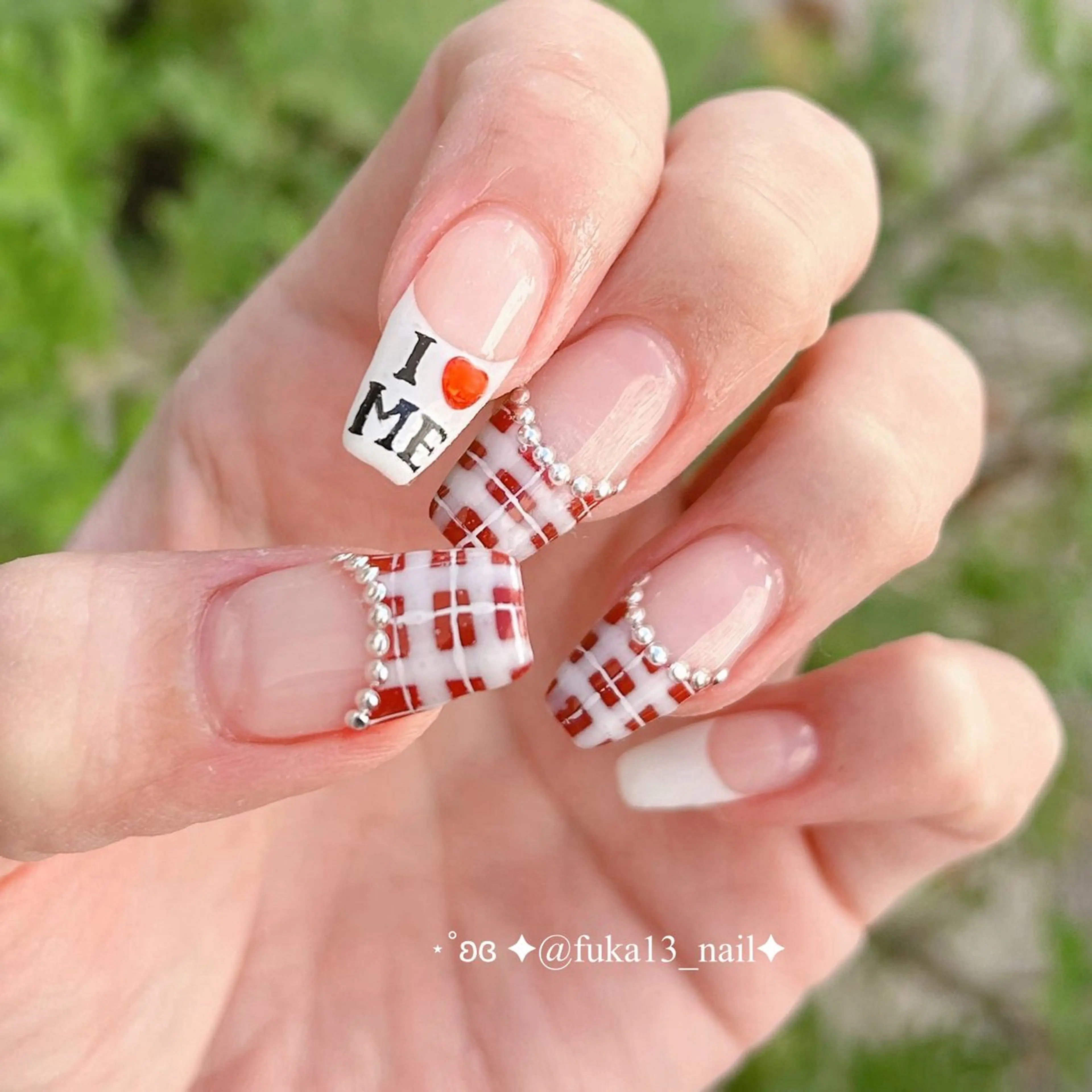 ネイル フレンチネイル バレンタイン 冬ネイル ハンドネイル Nail♡Fuka. /4月予約受付中のネイルデザイン