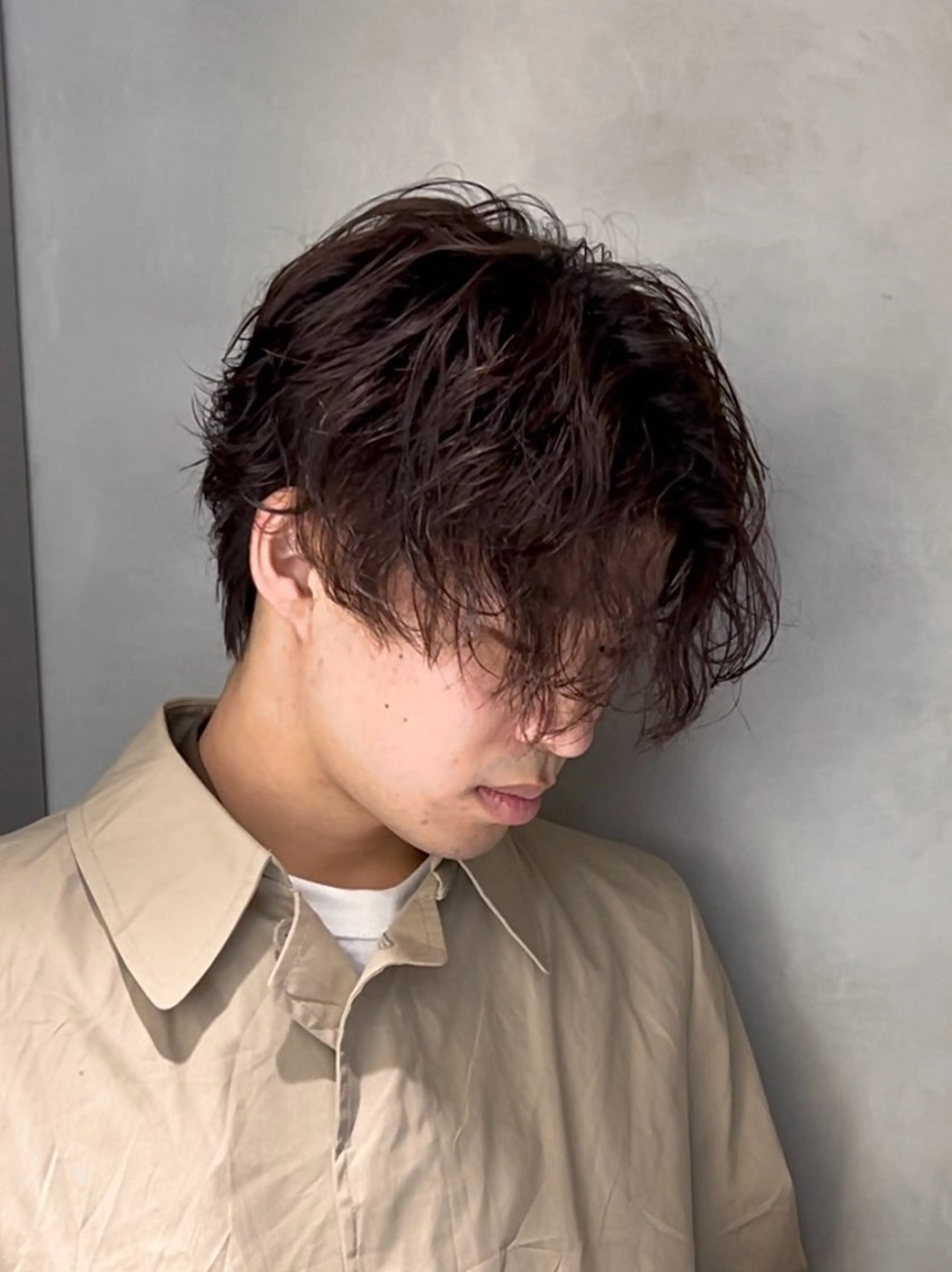 パーマ メンズ カルマパーマ メンズ韓国風 メンズパーマ 【メンズ特化⚡️】 曲がる矯正/千原涼麻のヘアスタイル