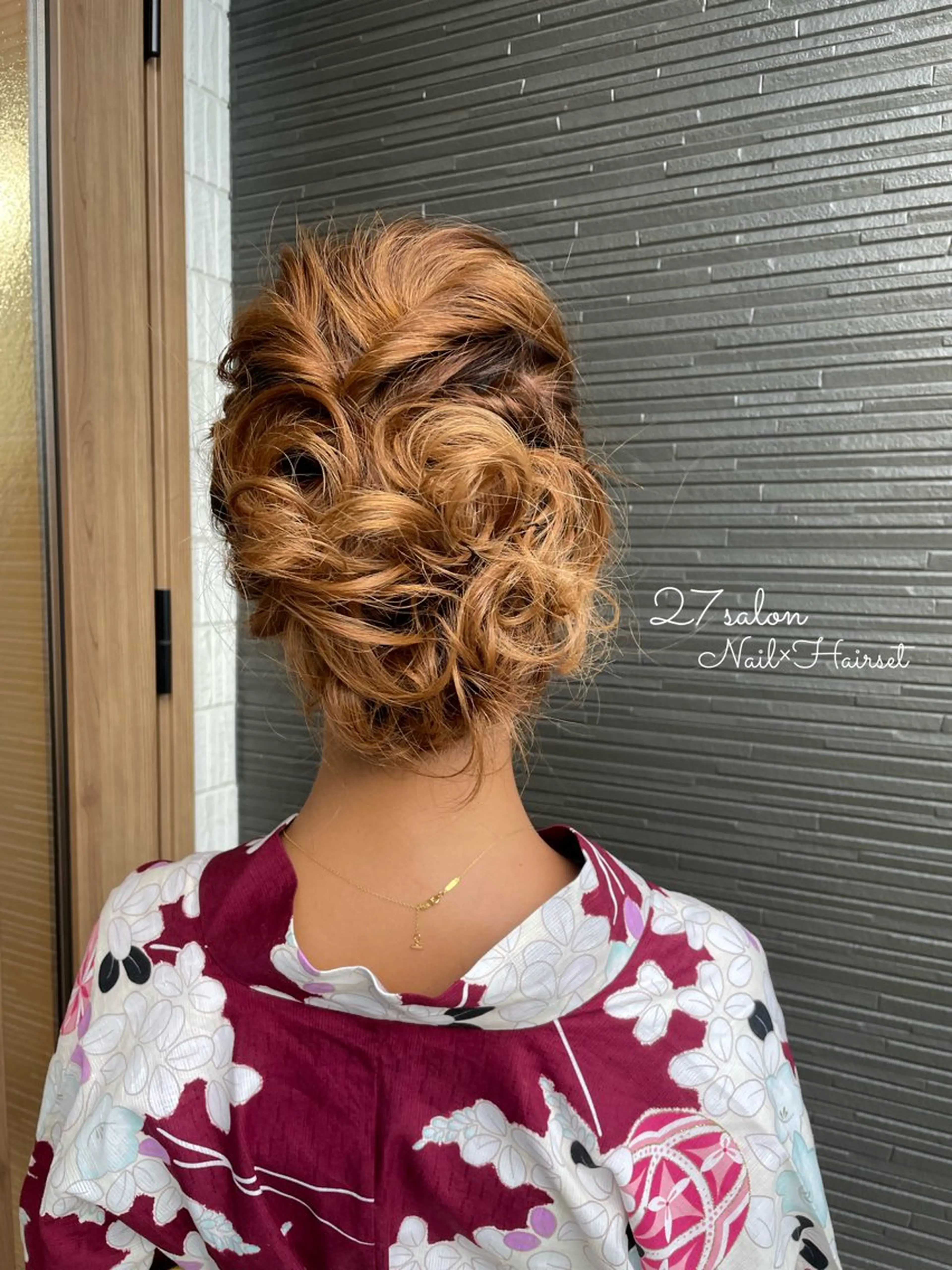 ヘアアレンジ 浴衣 ヘアセット 27salon yuinaのネイルデザイン