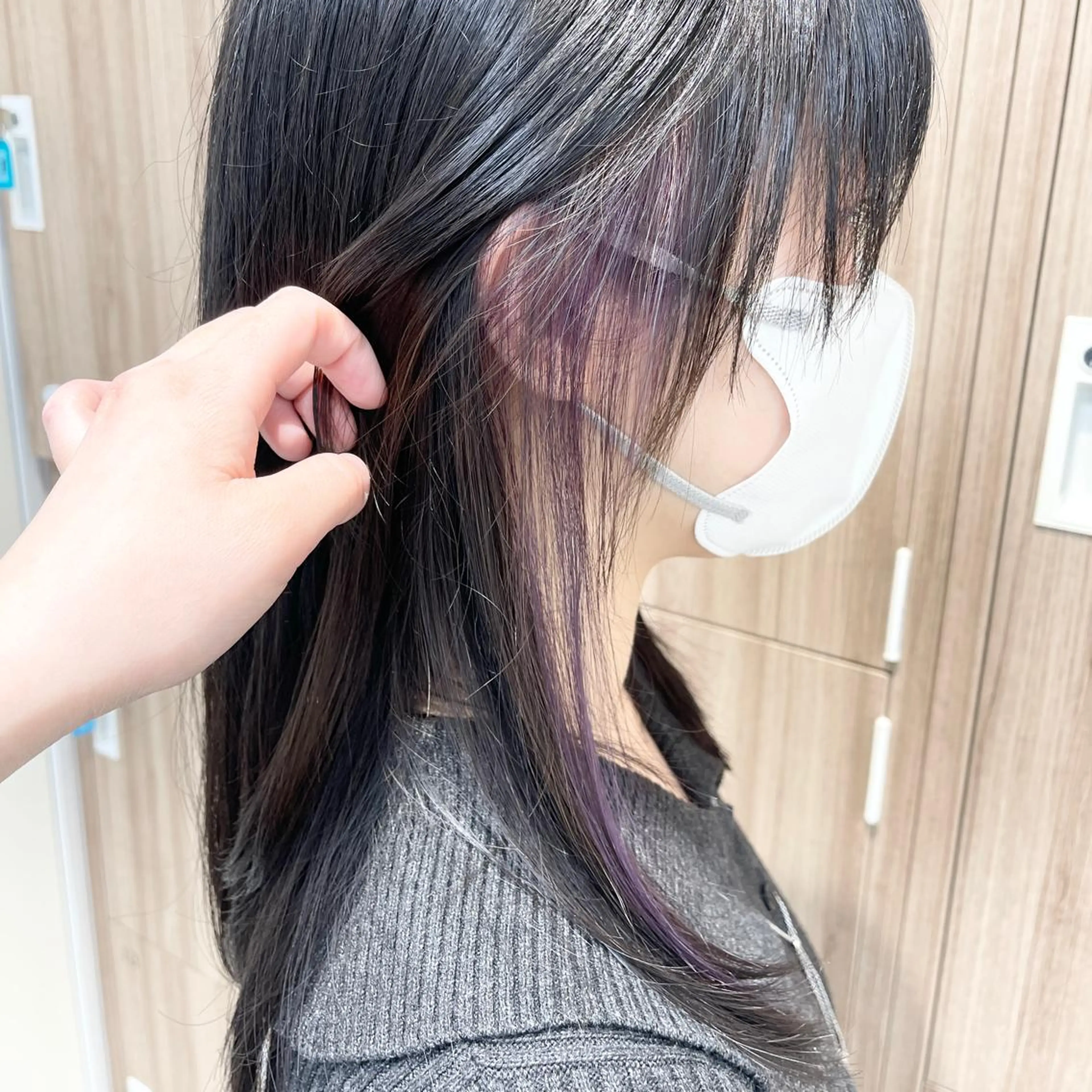 セミロング カラー カット ヘアカラー トリートメント 藤原 亜美🤍のヘアスタイル