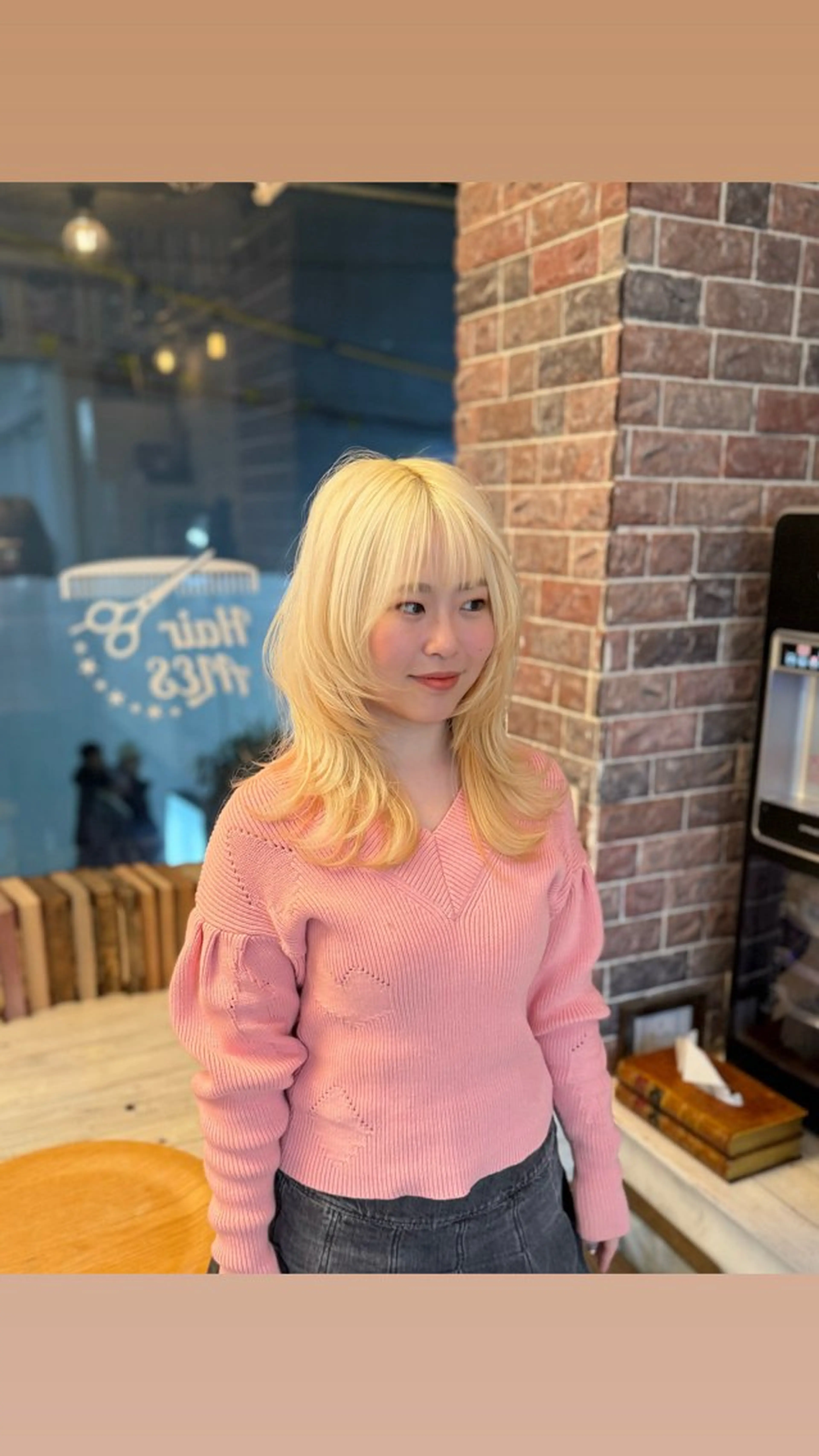 セミロング カラー カット ヘアカラー トリートメント ウルフレイヤー エクステ/kokiのヘアスタイル