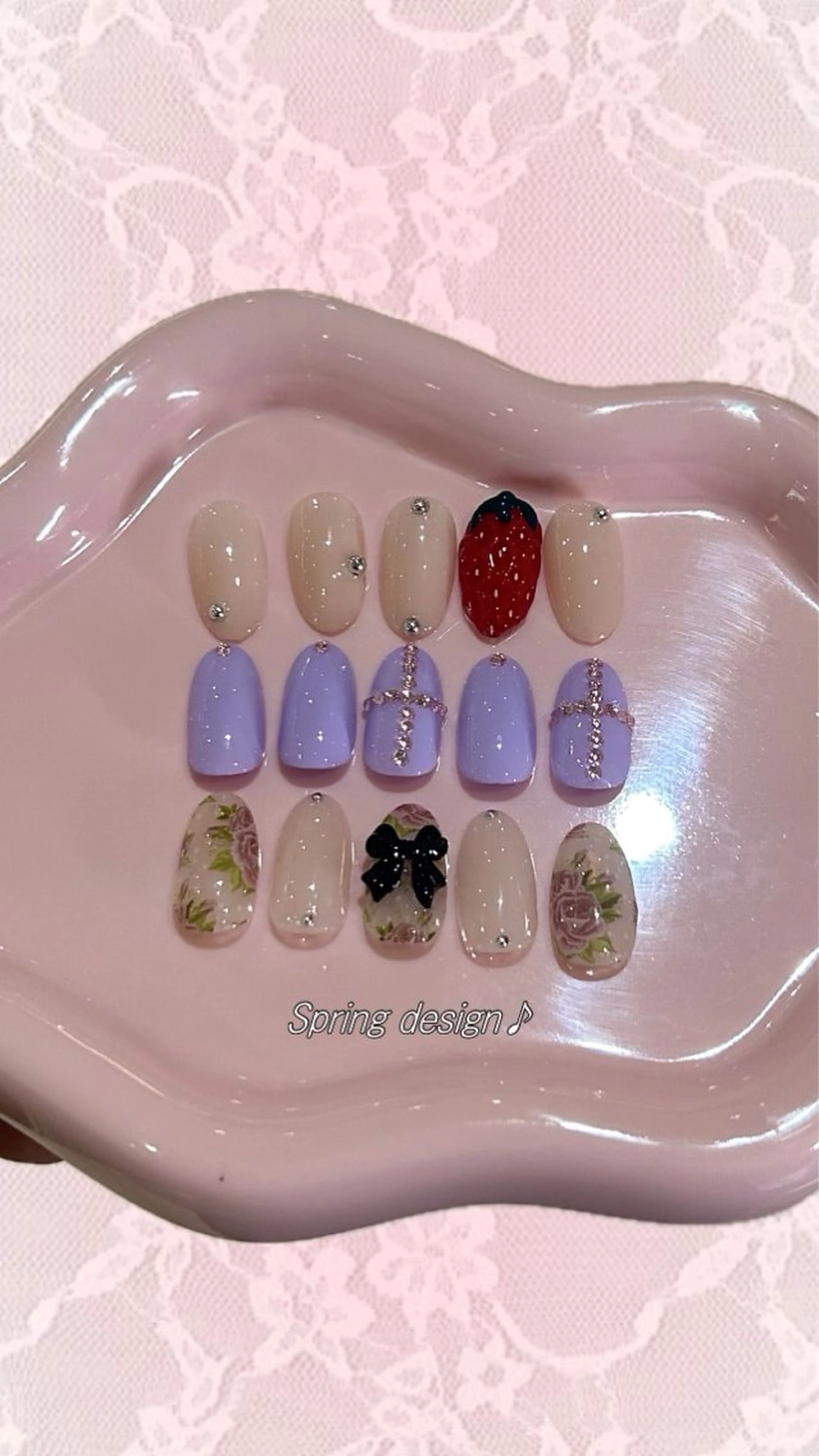 ネイル 春ネイル ハンドネイル koyuki.🍓 博多/ポップネイルのネイルデザイン