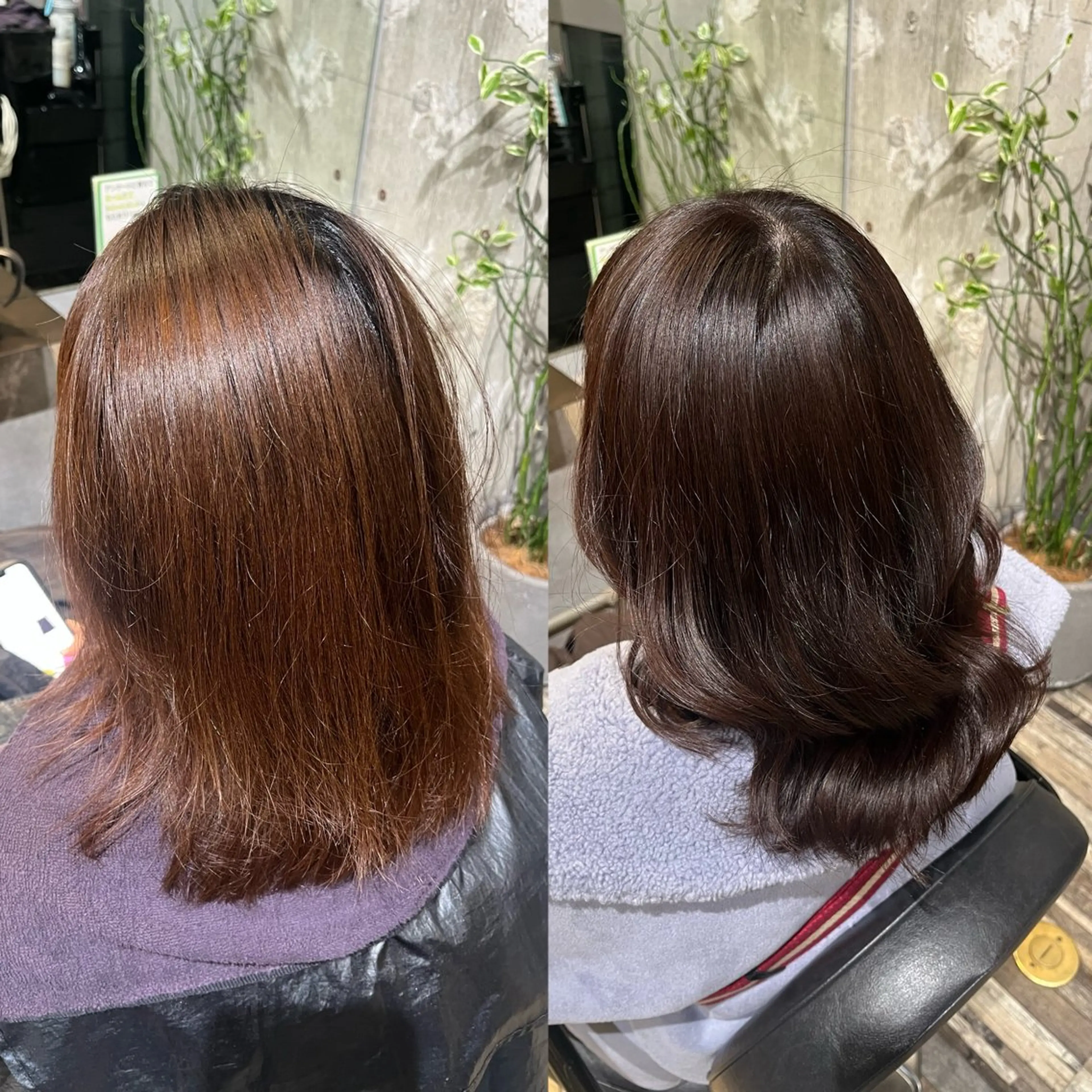 カラー ブラウンカラー ヘアカラー トリートメント 🦋Lond🦋 manakaのヘアスタイル