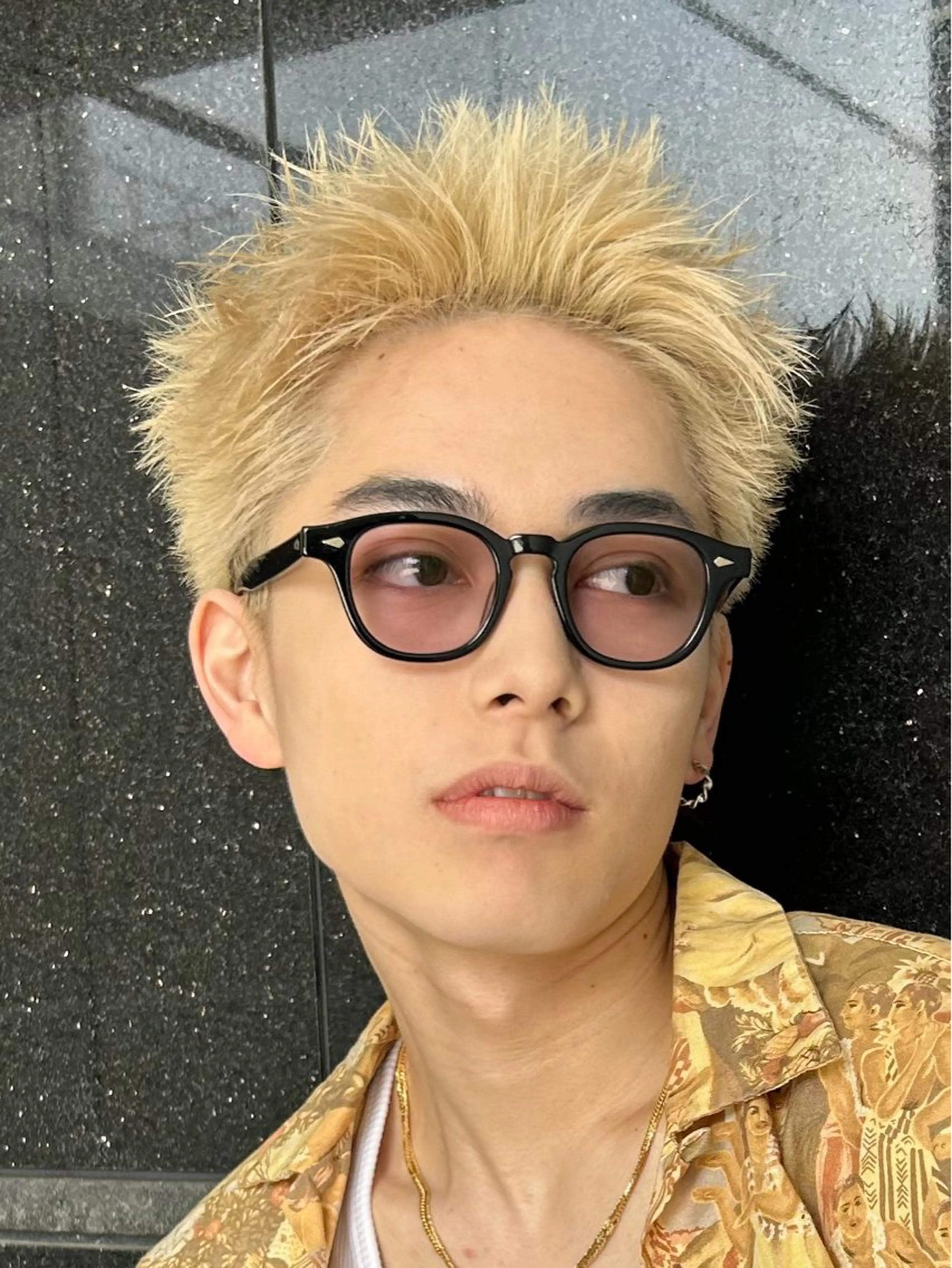 ショート カラー メンズ メンズハイトーン スパイキーショート ハイトーンカラー ショートヘア メンズパーマ/名駅 /カラー/SEIYAのヘアスタイル