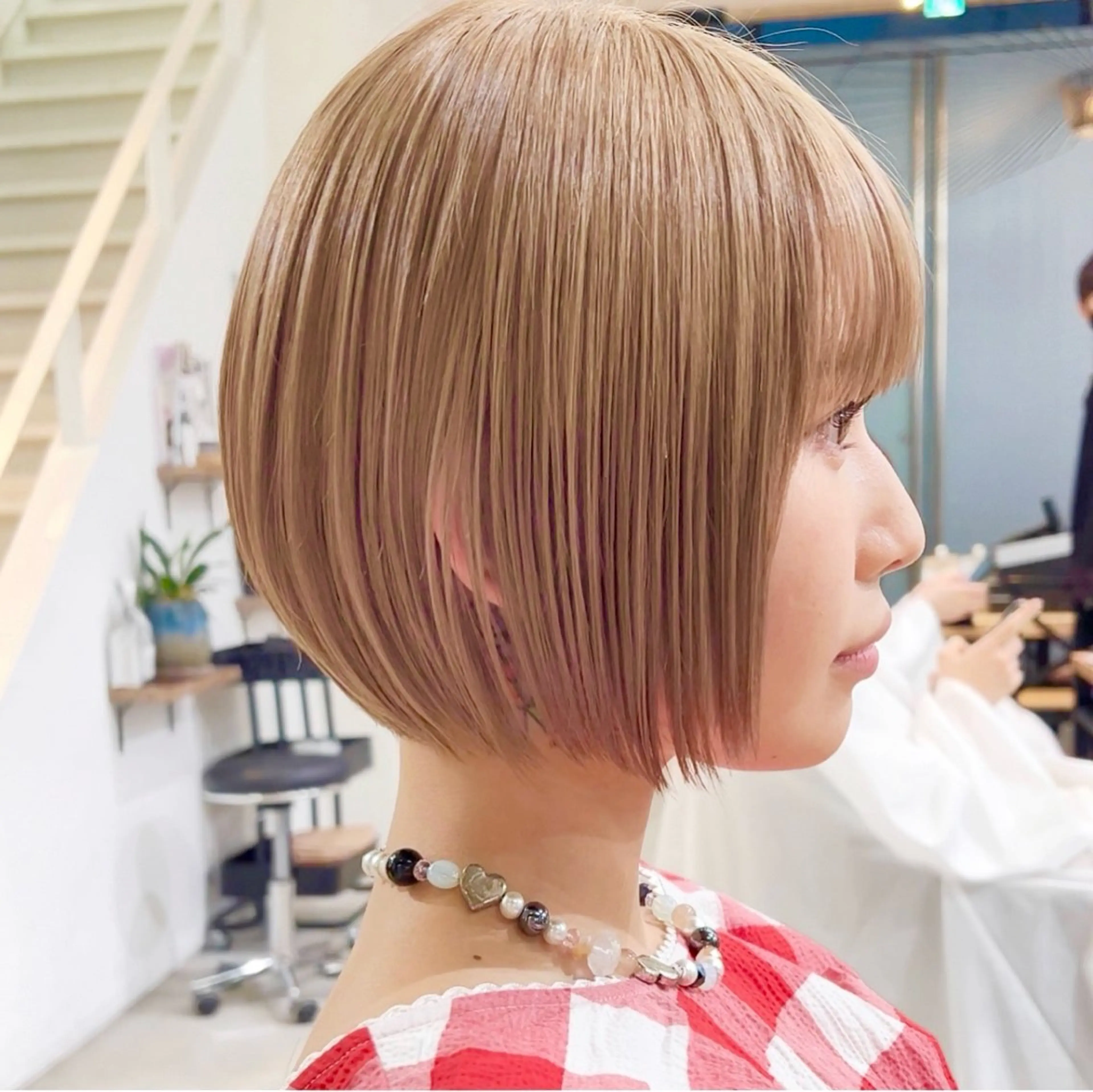 ショート まとまるボブ/縮毛矯 生🌿あおい✨のヘアスタイル