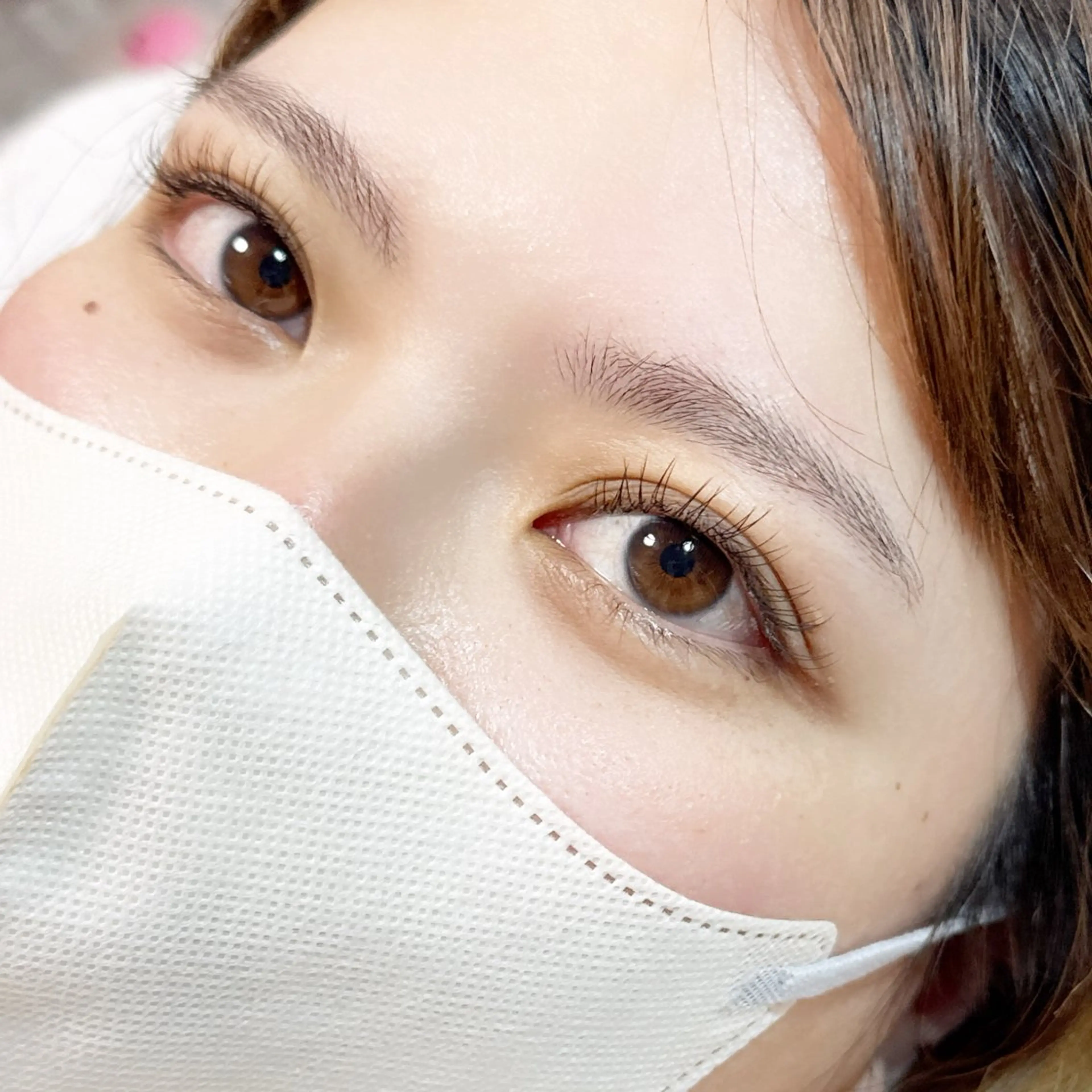 マツエク・マツパ Cカール フラットラッシュ ナチュラル salon de Tiara Fukaのマツエク・マツパデザイン