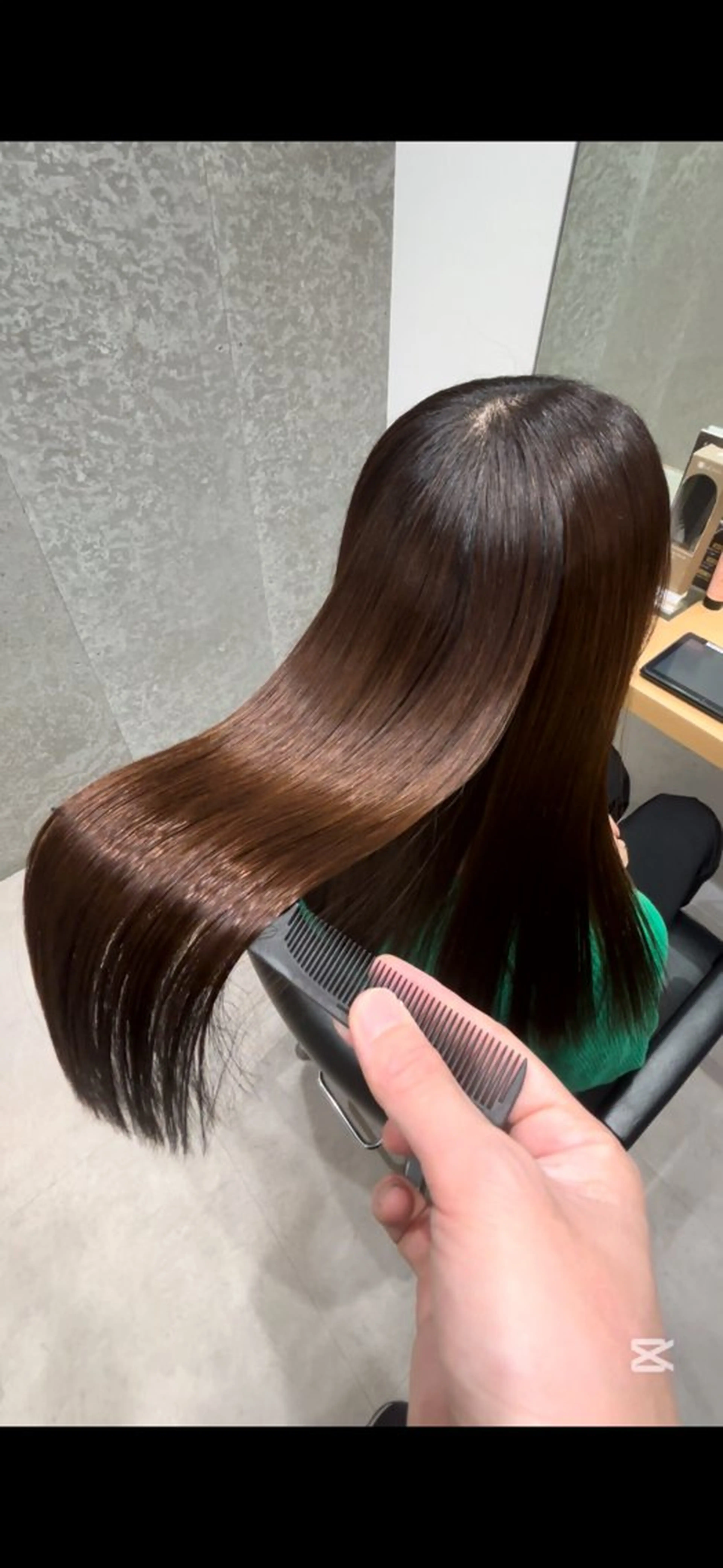 セミロング 髪質改善 トリートメント 髪質改善ヘアケア 艶髪特化/上田のヘアスタイル