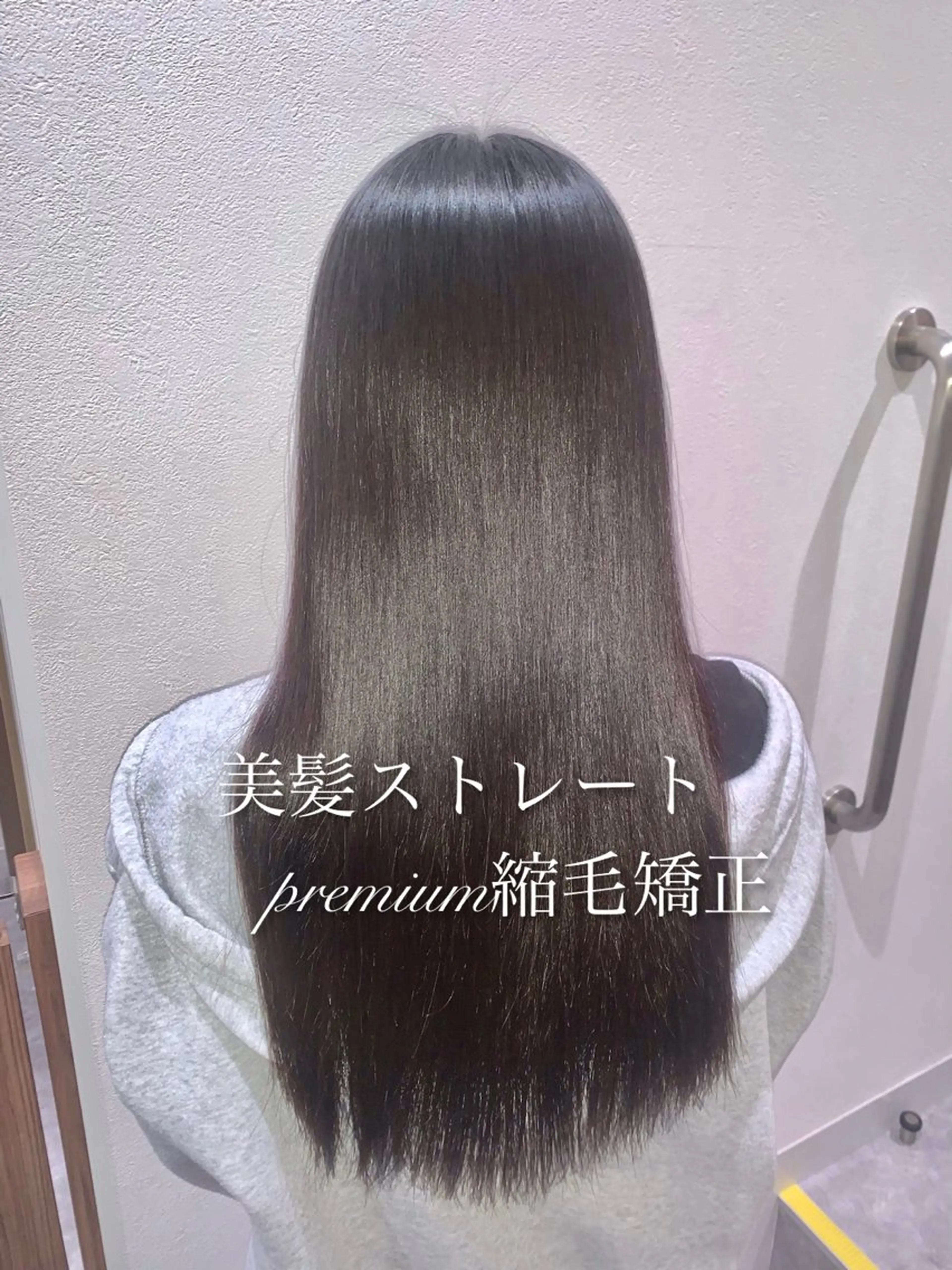 ロング カット 縮毛矯正 トリートメント 《褒められる》 透明感カラー/小嶋のヘアスタイル