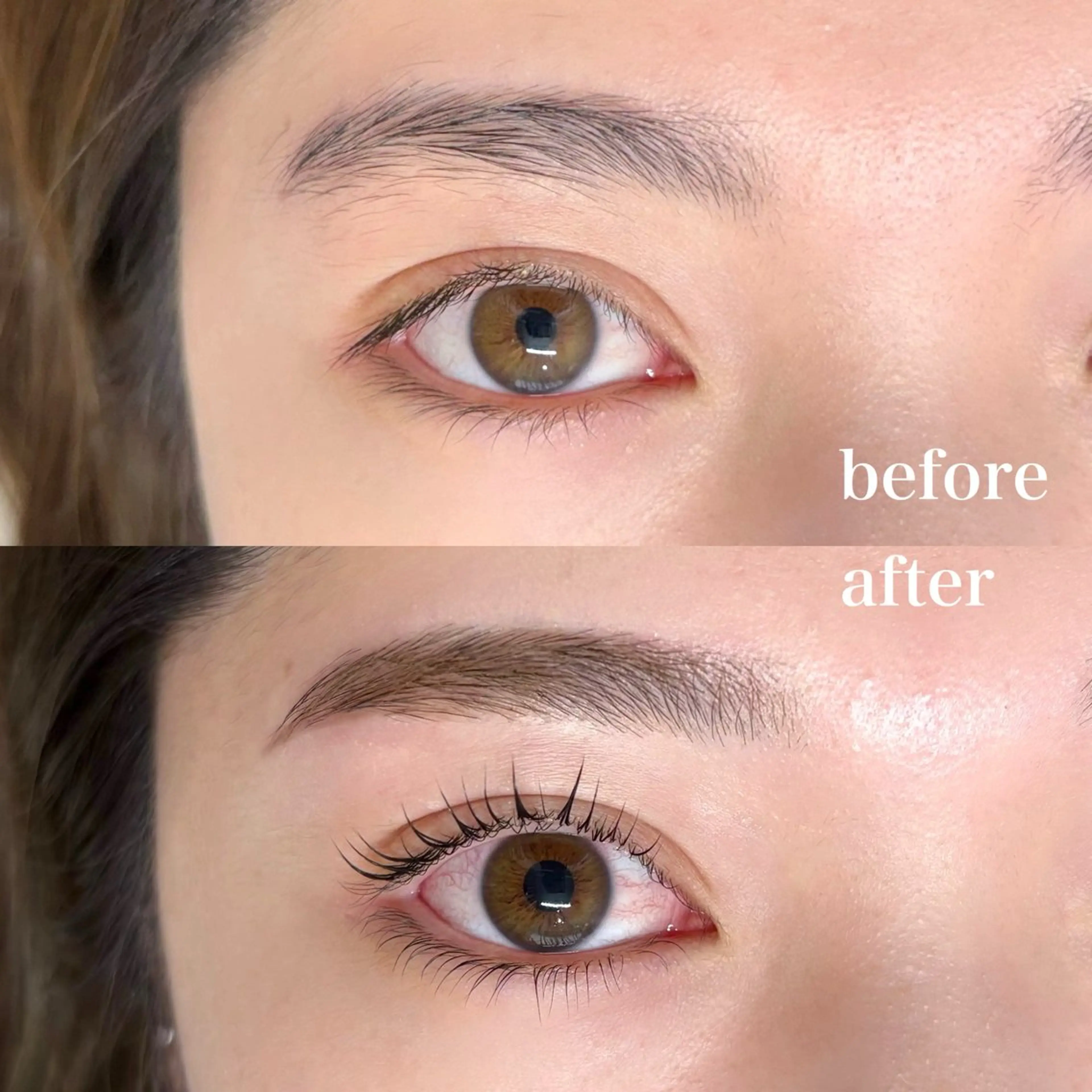 【set menu ᧔𐓪᧓】🧾上下パーマ+eyebrow wax eye treatment付の写真