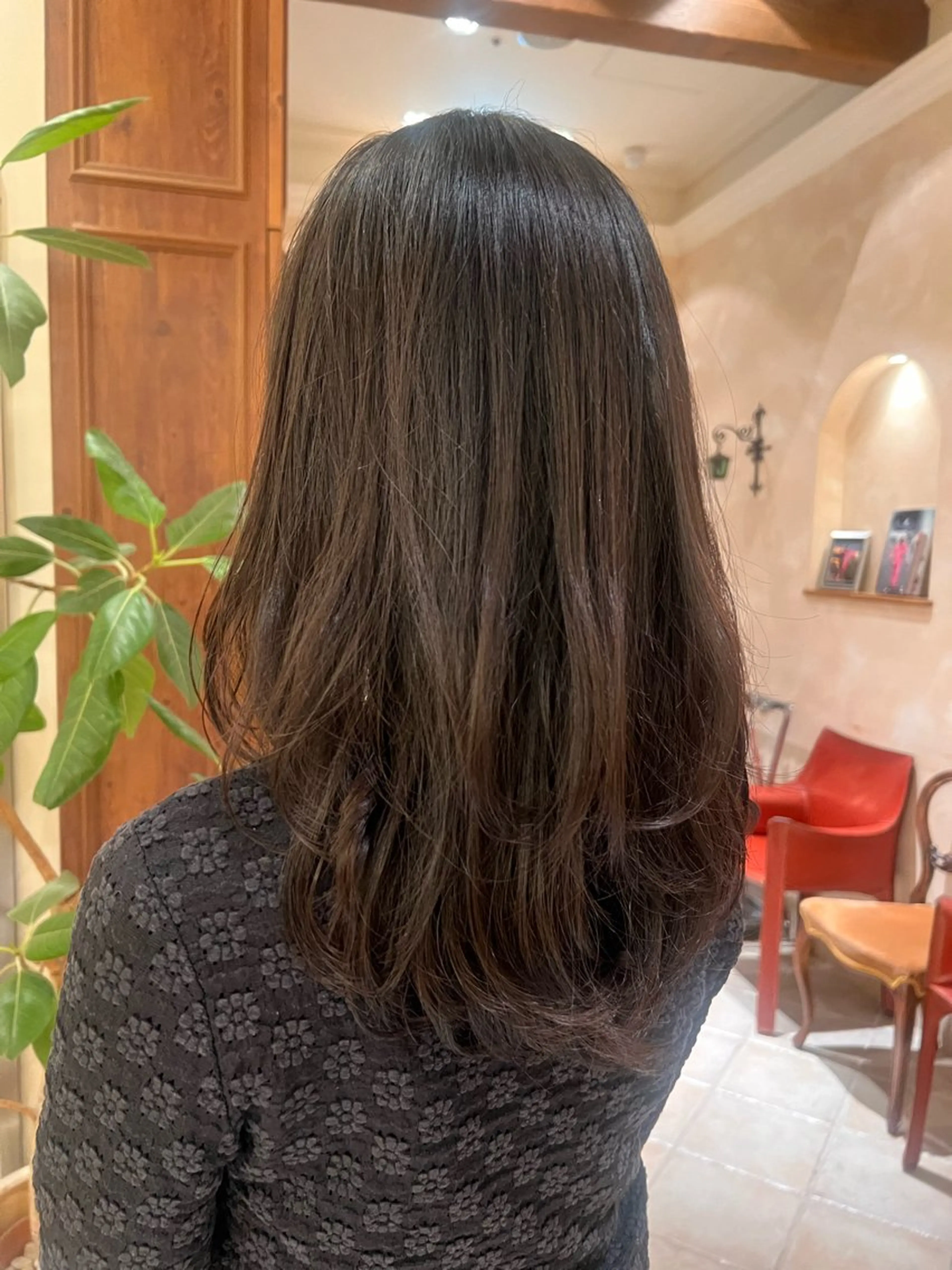 ロング パーマ パーマ 有賀 颯天のヘアスタイル