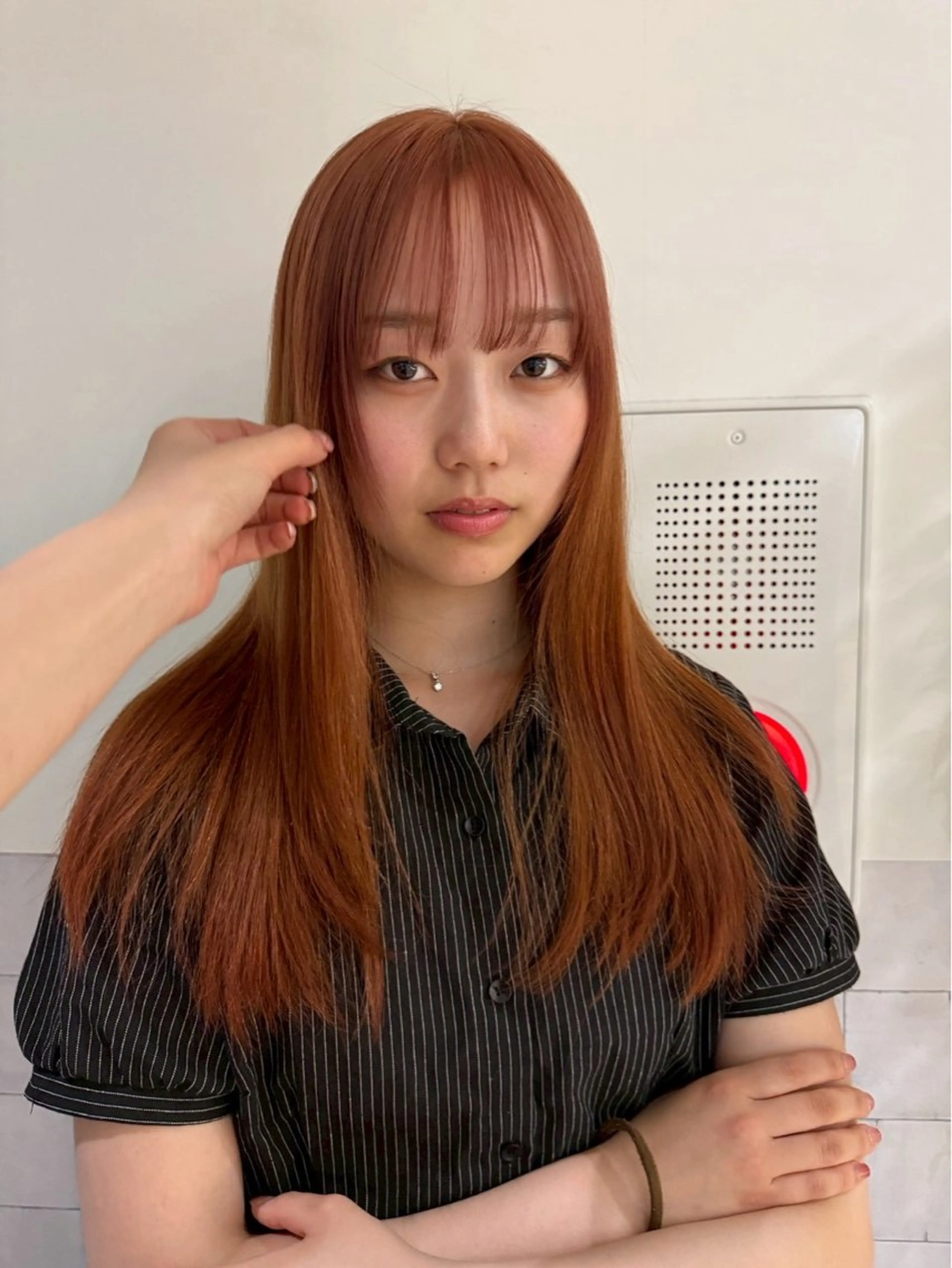 ロング カラー 縮毛矯正／韓国ヘア AO俊介🌐のヘアスタイル