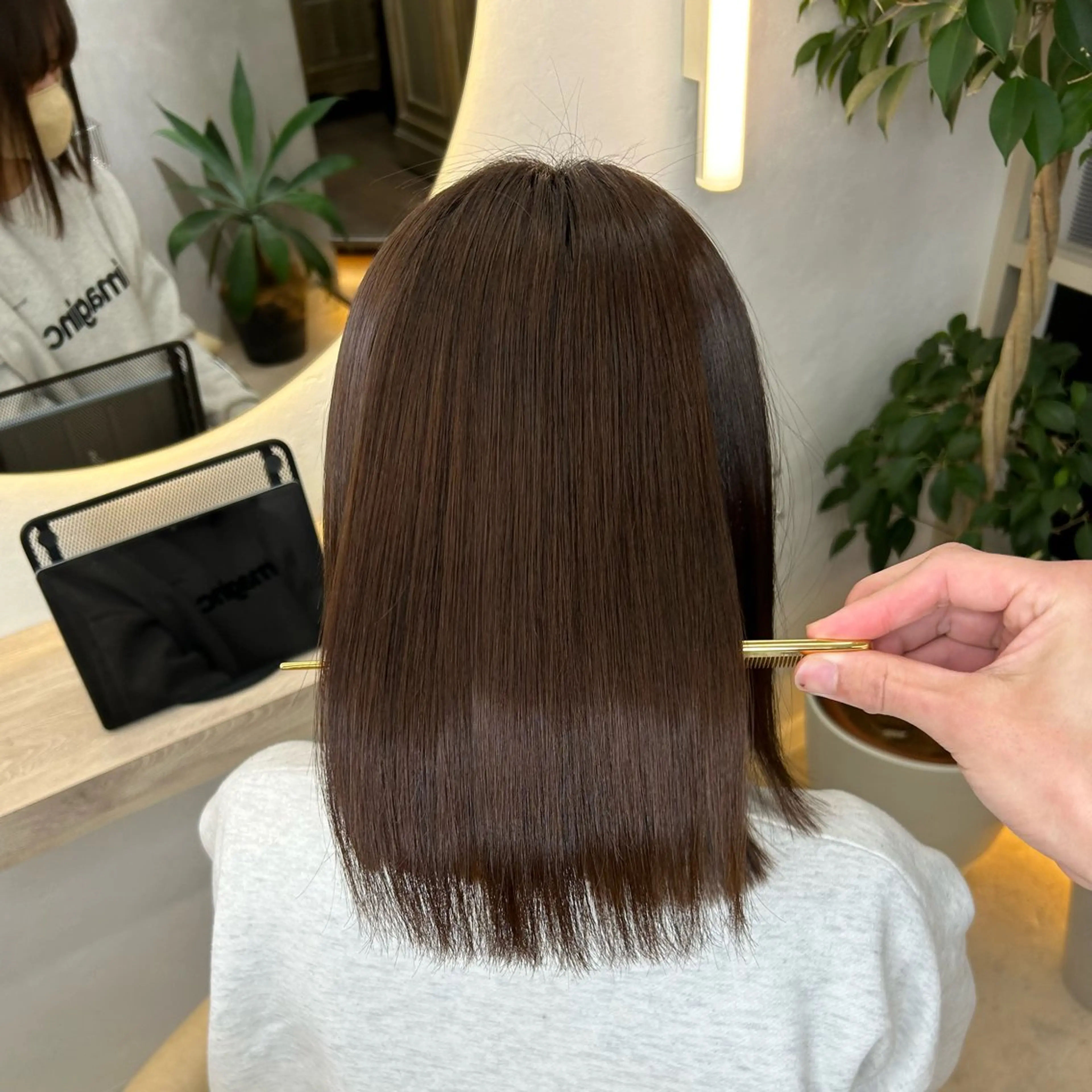 ミディアム 縮毛矯正 トリートメント トリートメント 縮毛矯正・髪質改善 特化 出納 直起のヘアスタイル