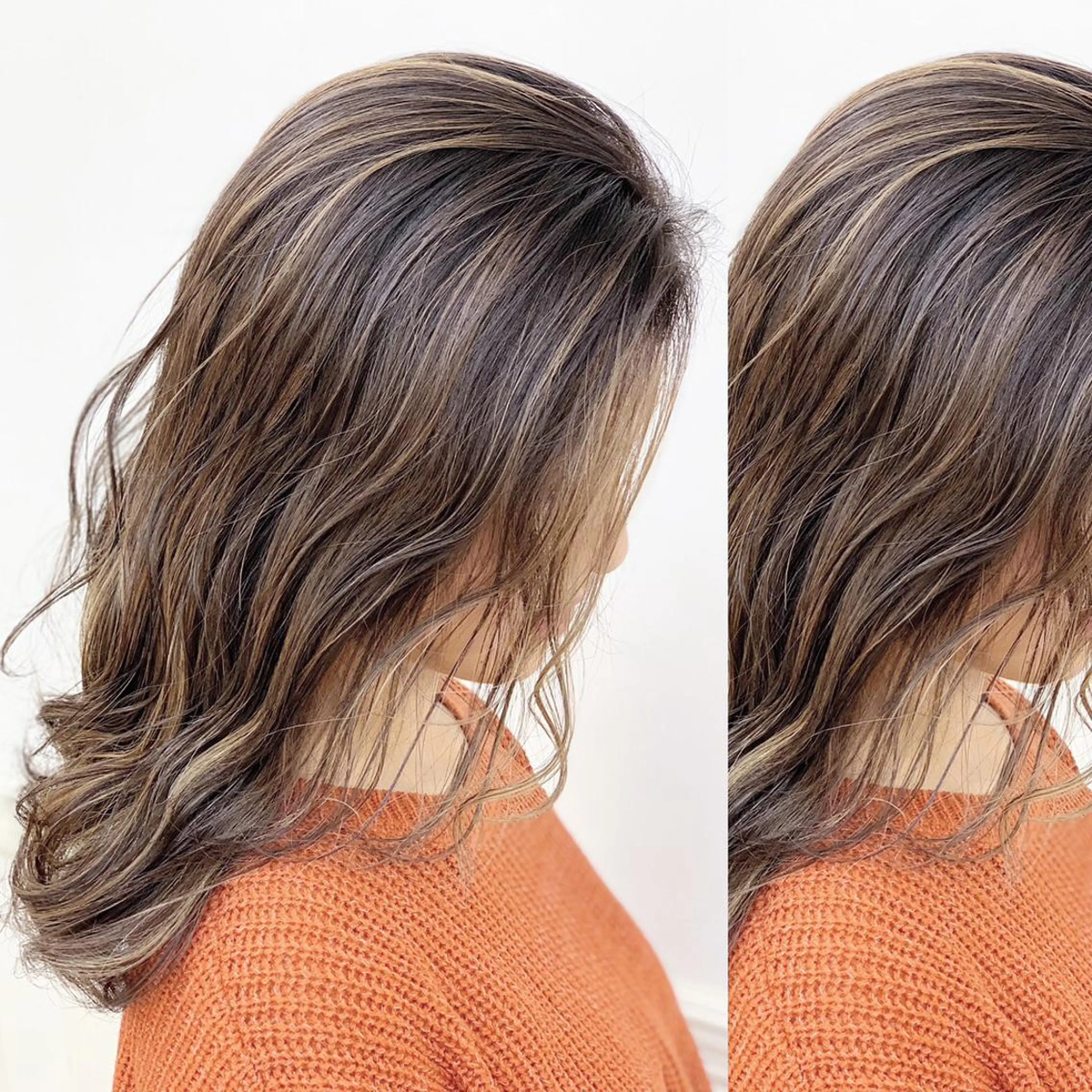 セミロング カラー ヘアカラー トリートメント 宮林　努 / Ash 日野店のヘアスタイル