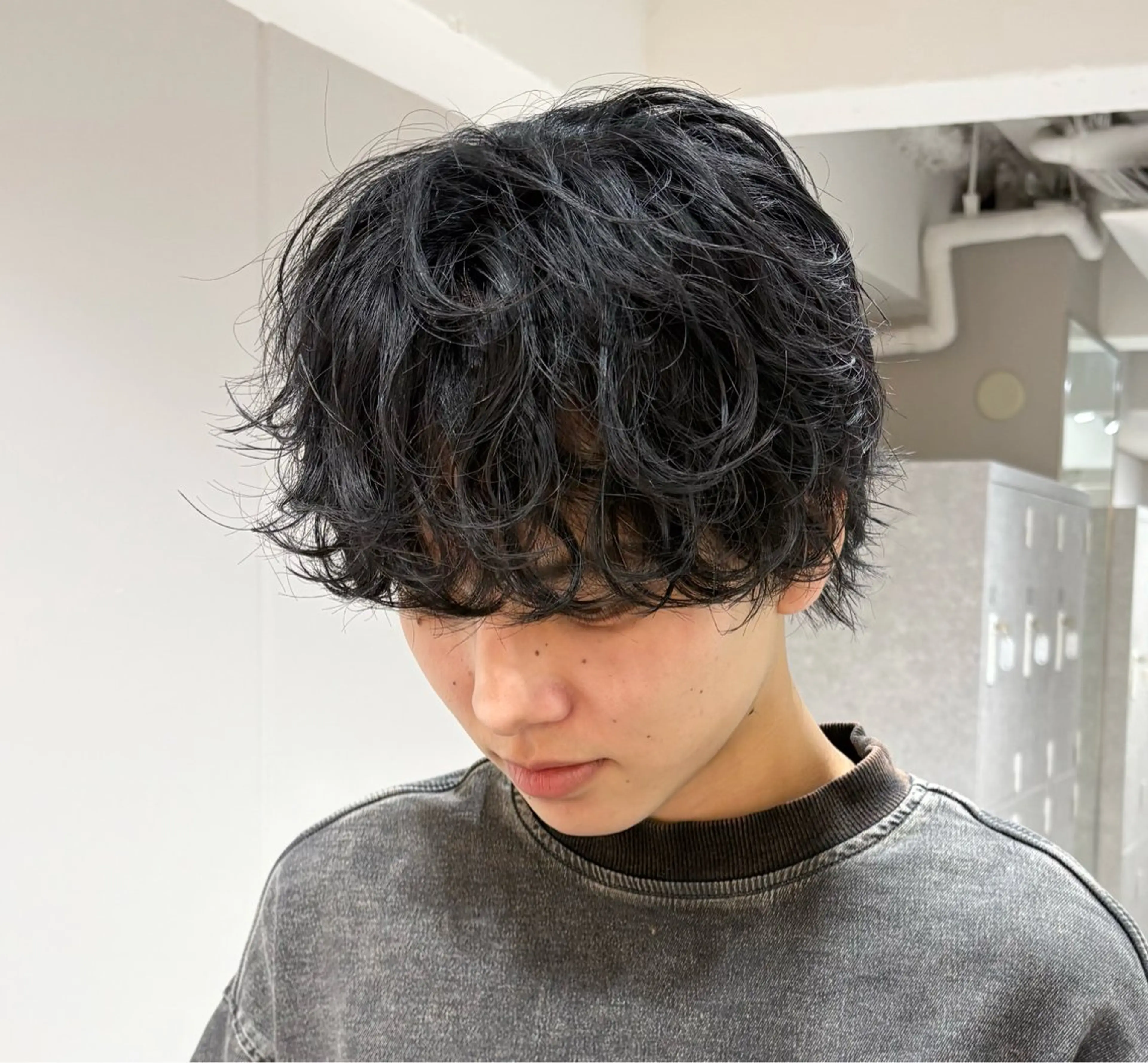 ショート パーマ メンズ カット パーマ 【メンズ特化】 池田大成✂︎のヘアスタイル