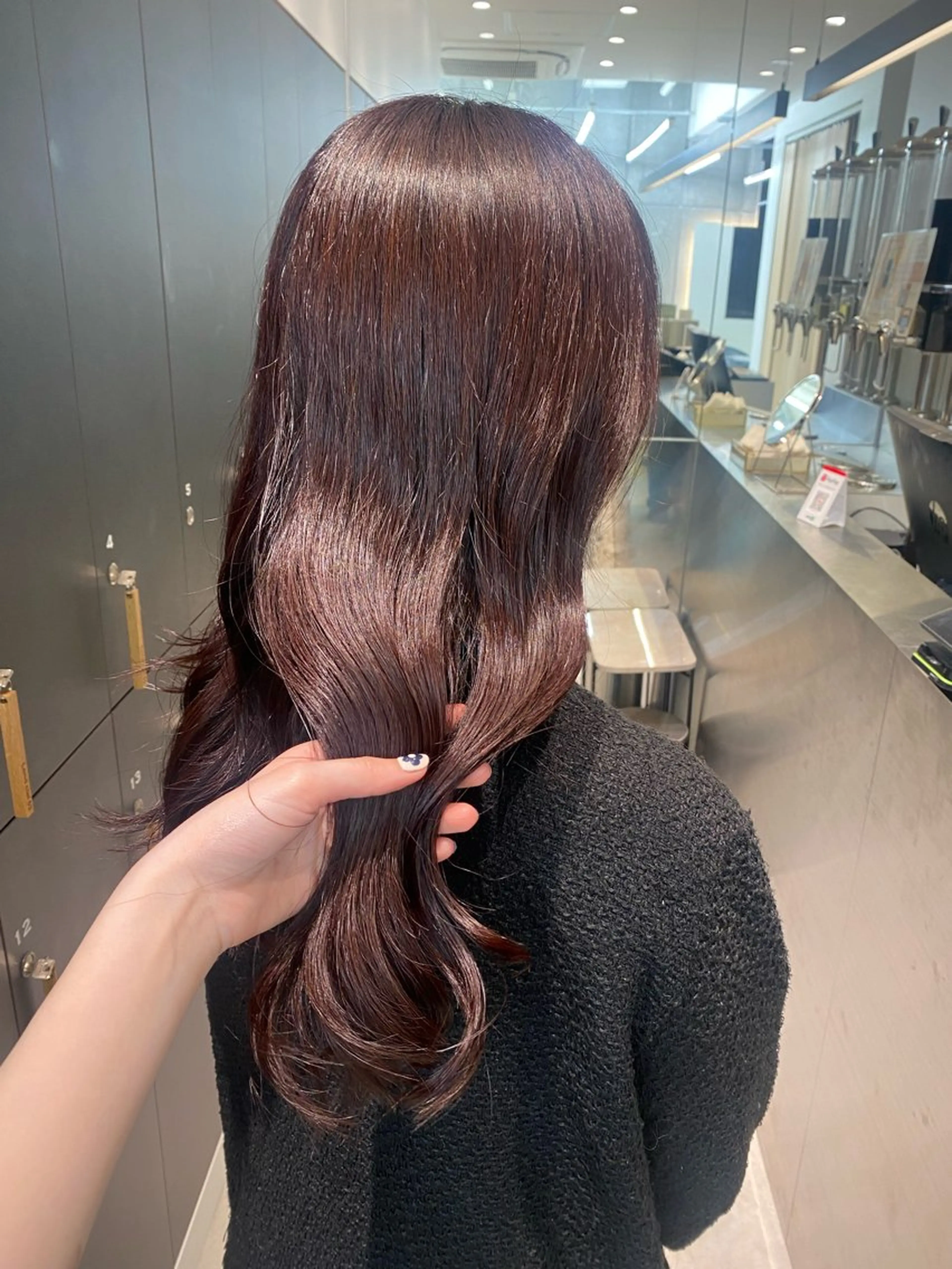 カラー りな💗垢抜け前髪/ レイヤー💗縮毛矯正のヘアスタイル