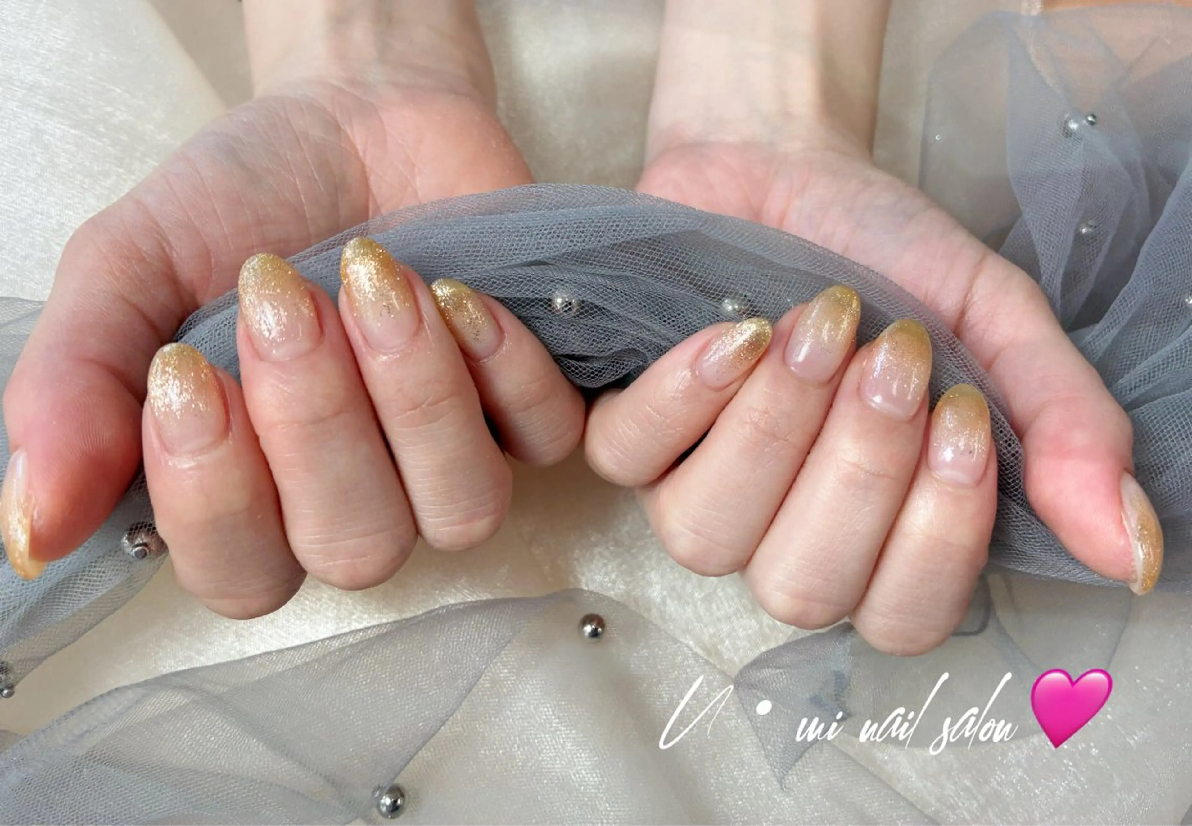 ネイル グラデーション ラメ(グリッター) ラメグラデーション U·MI 上野御徒町店のネイルデザイン