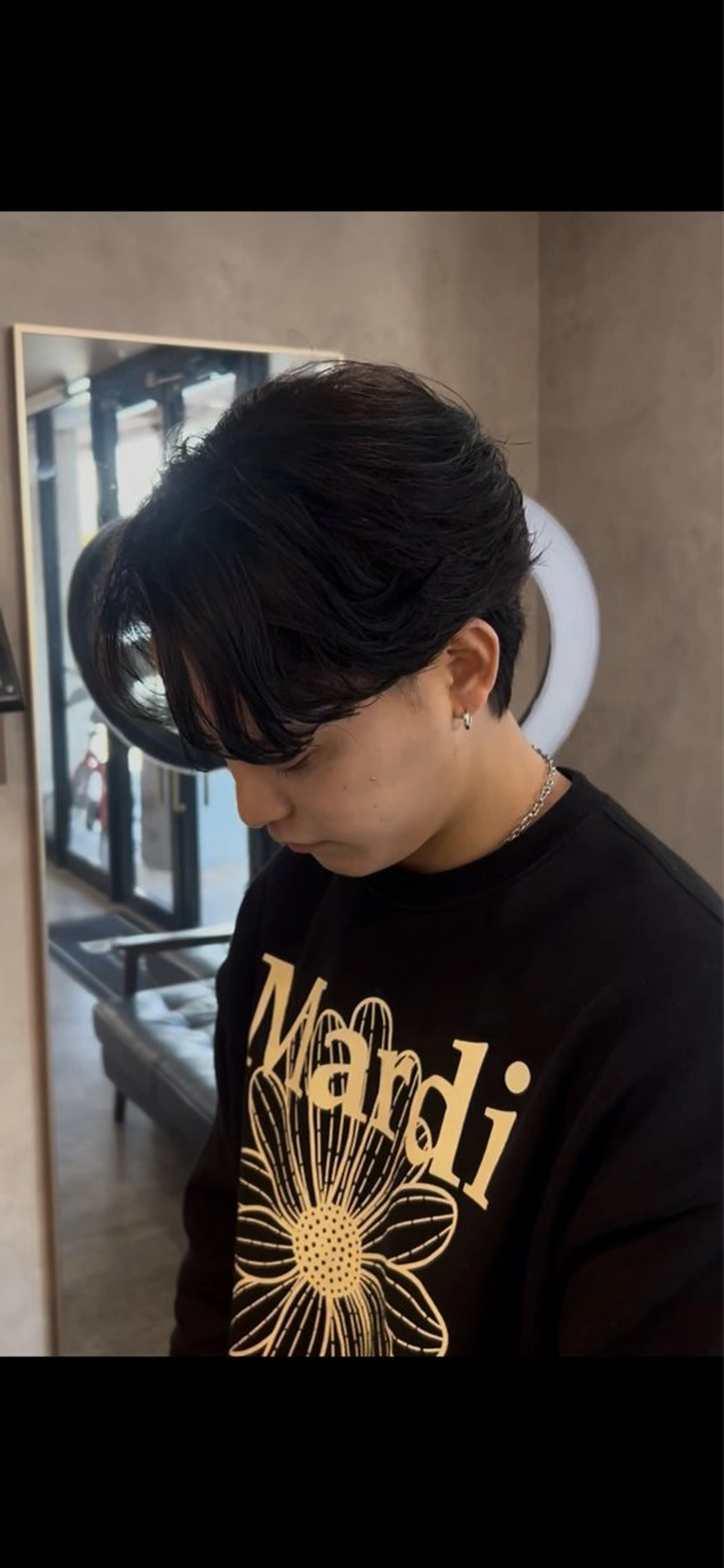 ショート 韓国風ヘア カット RIENS 高森俊輔のヘアスタイル