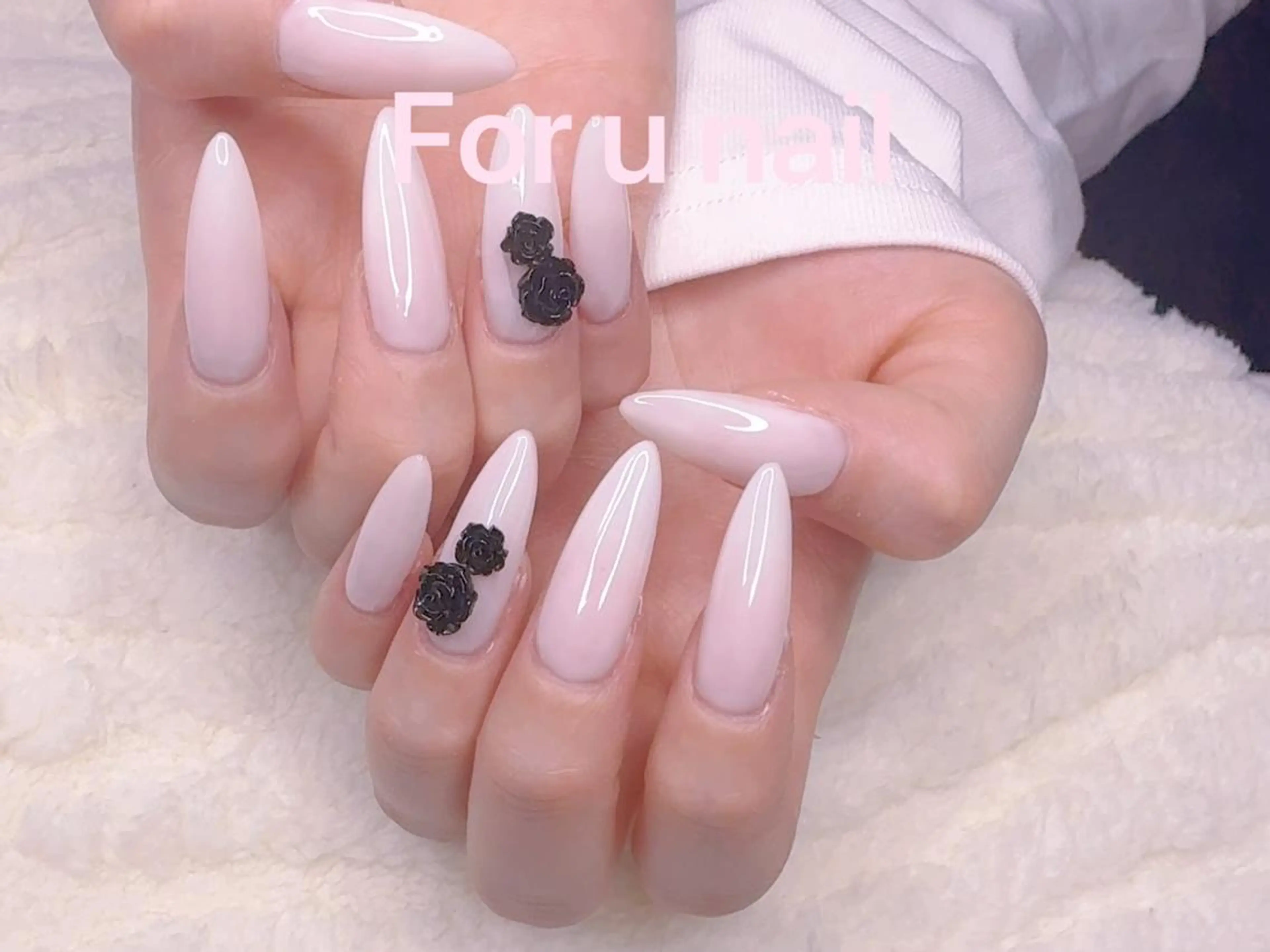 ネイル 韓国ネイル オフィスネイル バレンタイン For U nail スカルプ専門店のネイルデザイン