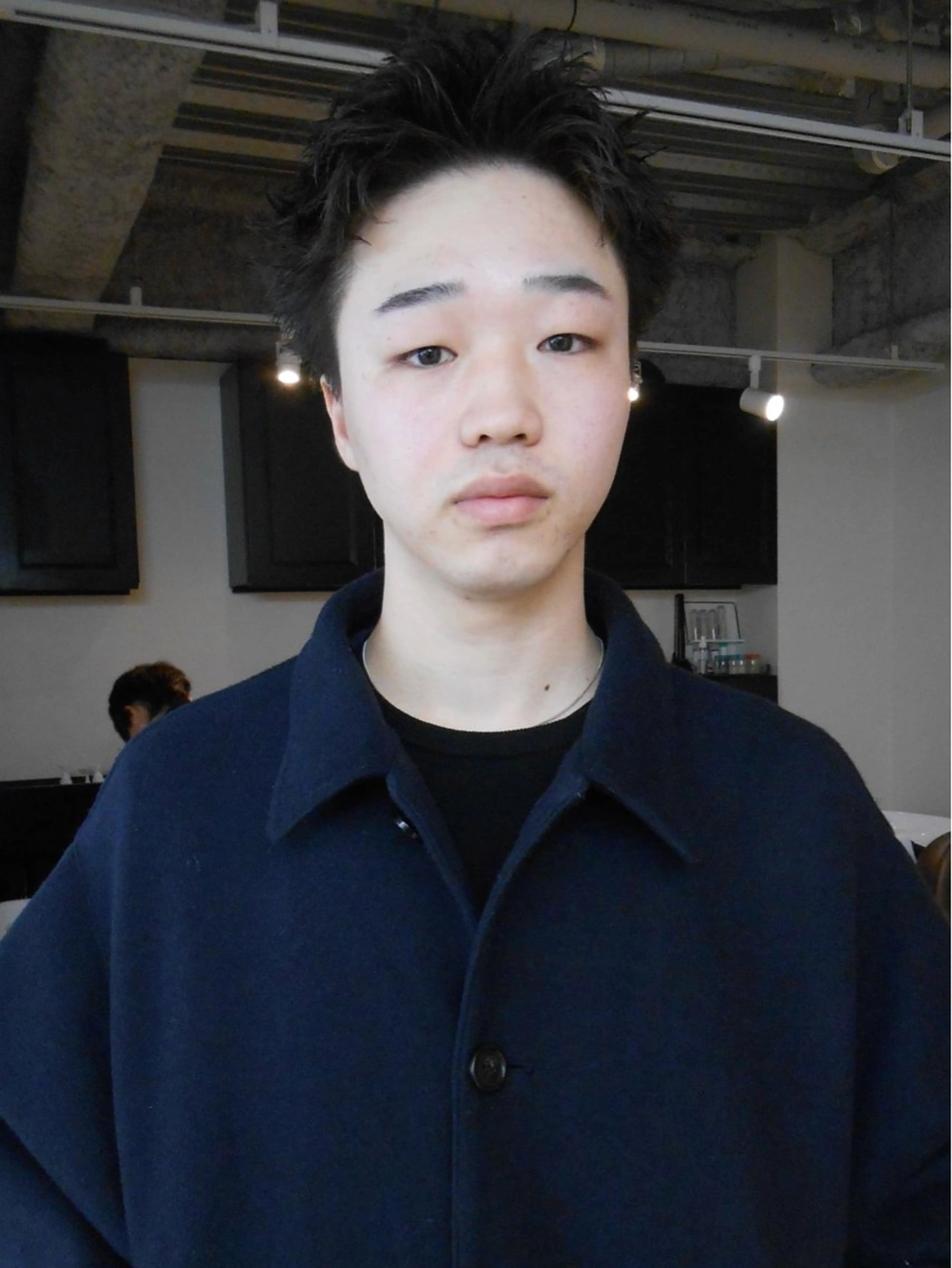 ショート パーマ メンズ カット パーマ グランジヘア 無造作ヘアHYUGAのヘアスタイル