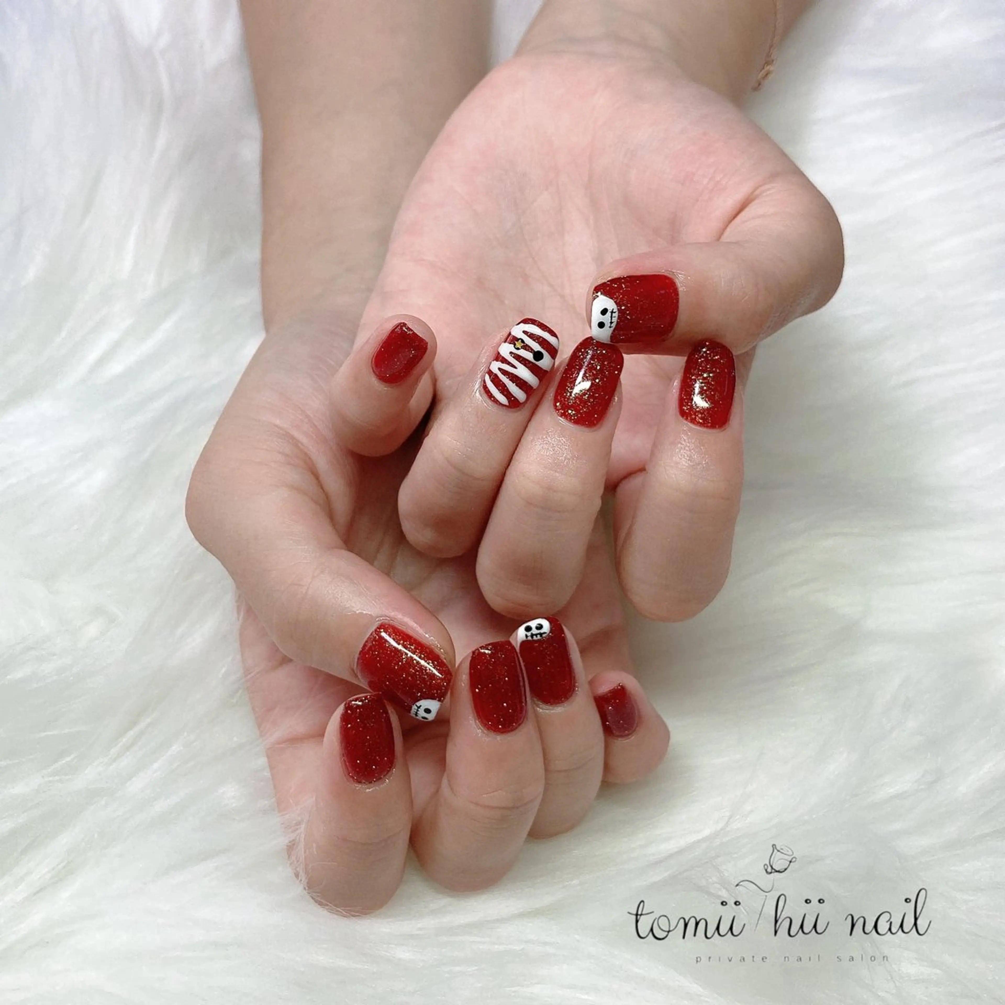 ネイル フラッシュネイル ハロウィン シンプルネイル tomii-hii -nailのその他イメージ